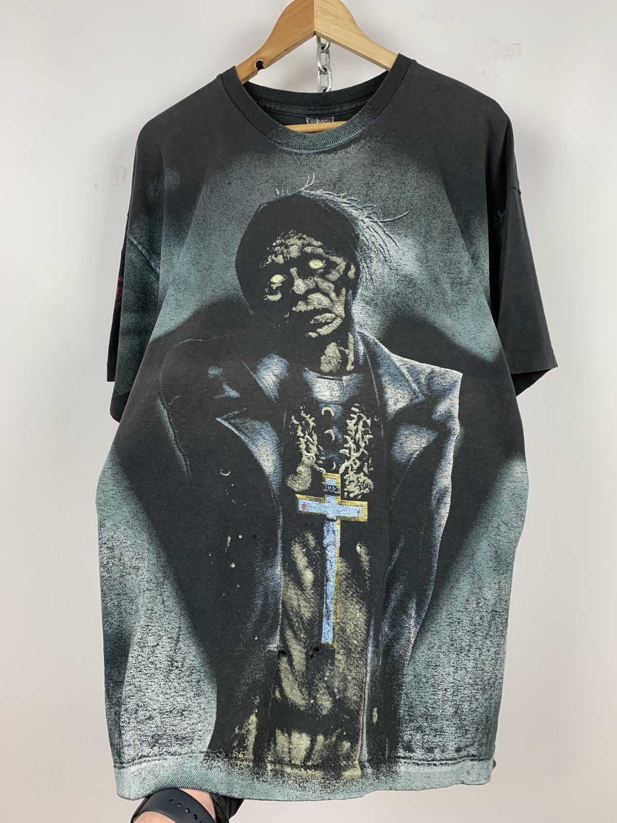 Band Tees 1992 Vintage Asphyx Last One On Earth All Over Print Shirt Size US XL / EU 56 / 4 - 8 Thumbnail