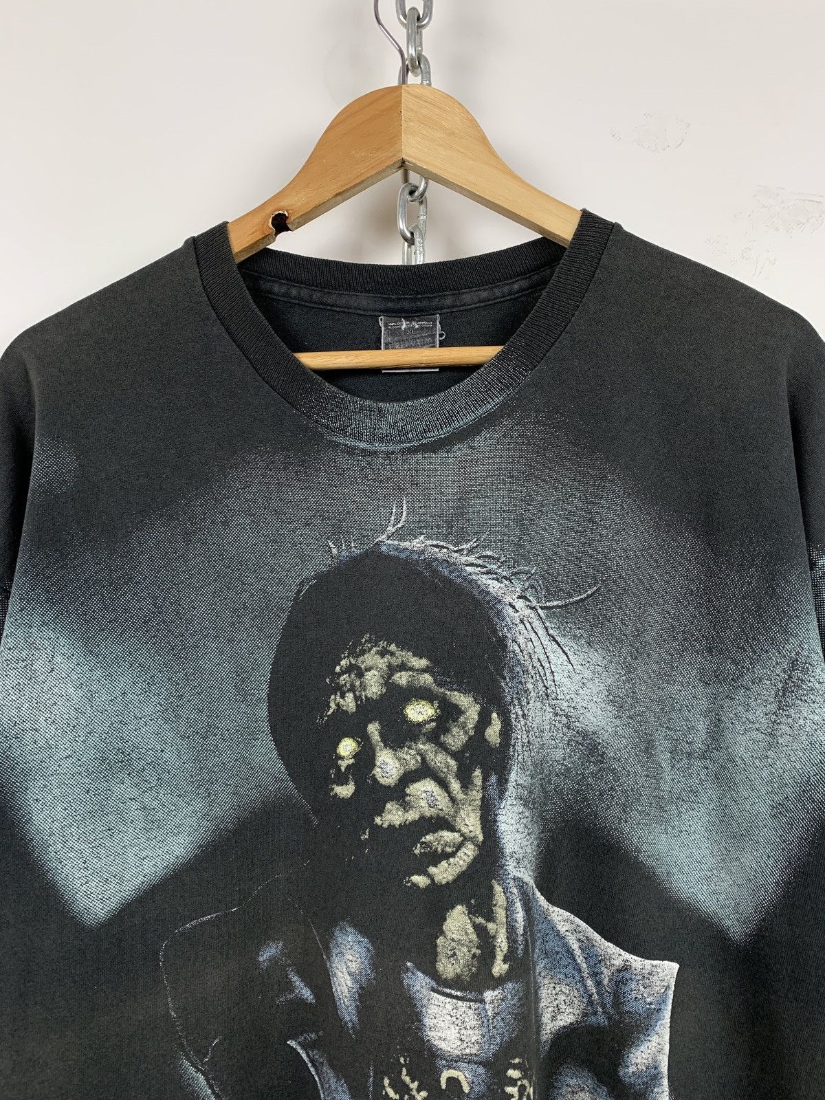 Band Tees 1992 Vintage Asphyx Last One On Earth All Over Print Shirt Size US XL / EU 56 / 4 - 5 Thumbnail