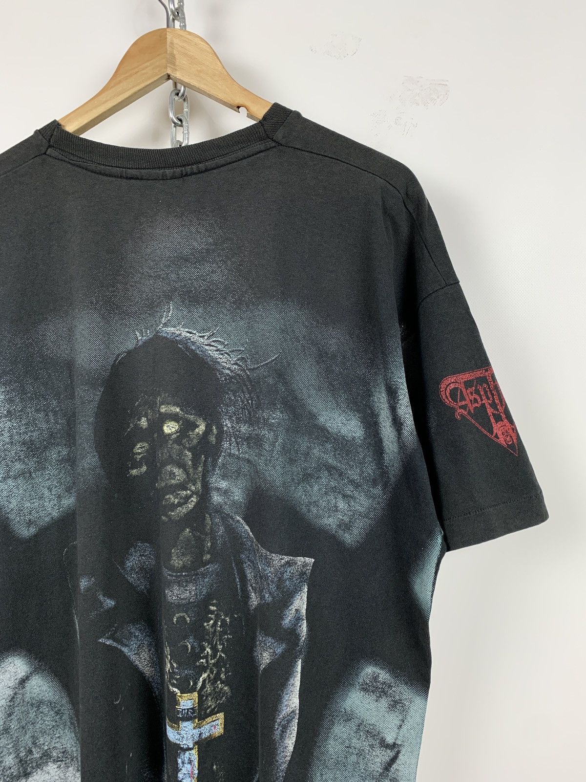Band Tees 1992 Vintage Asphyx Last One On Earth All Over Print Shirt Size US XL / EU 56 / 4 - 10 Thumbnail