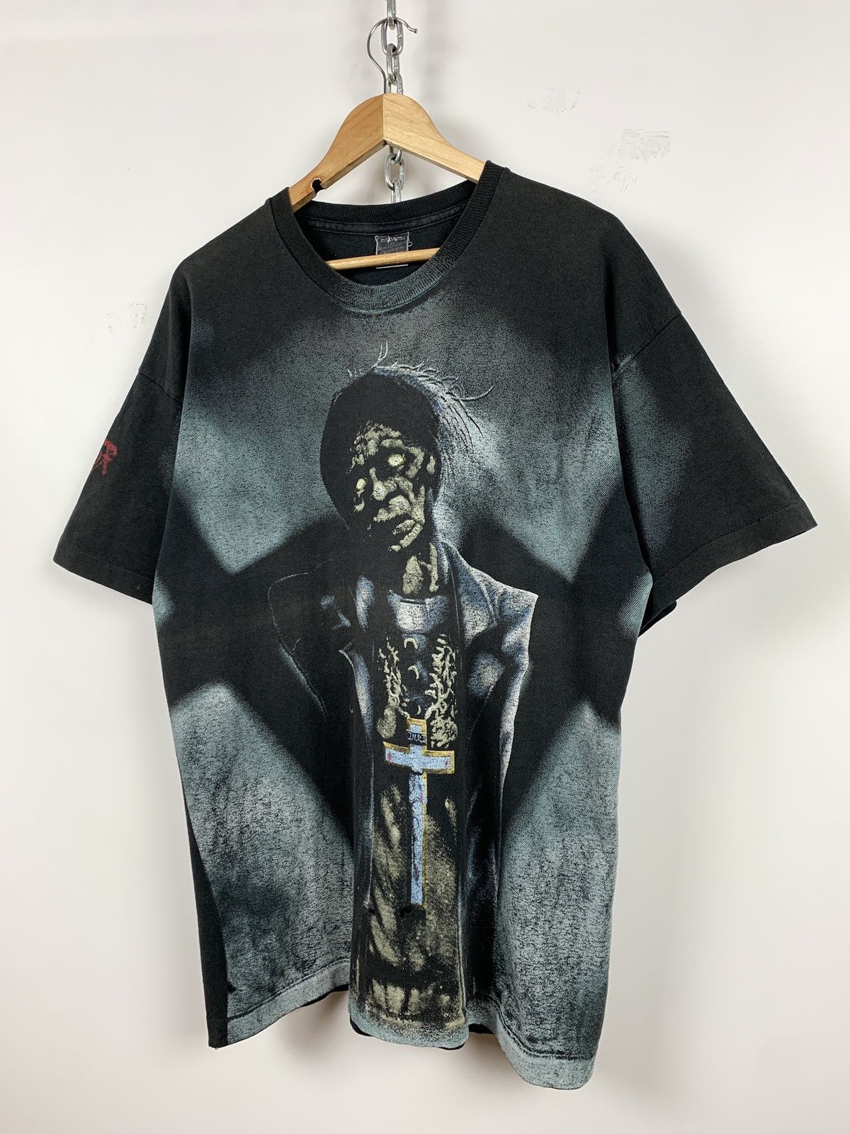 Band Tees 1992 Vintage Asphyx Last One On Earth All Over Print Shirt Size US XL / EU 56 / 4 - 6 Thumbnail