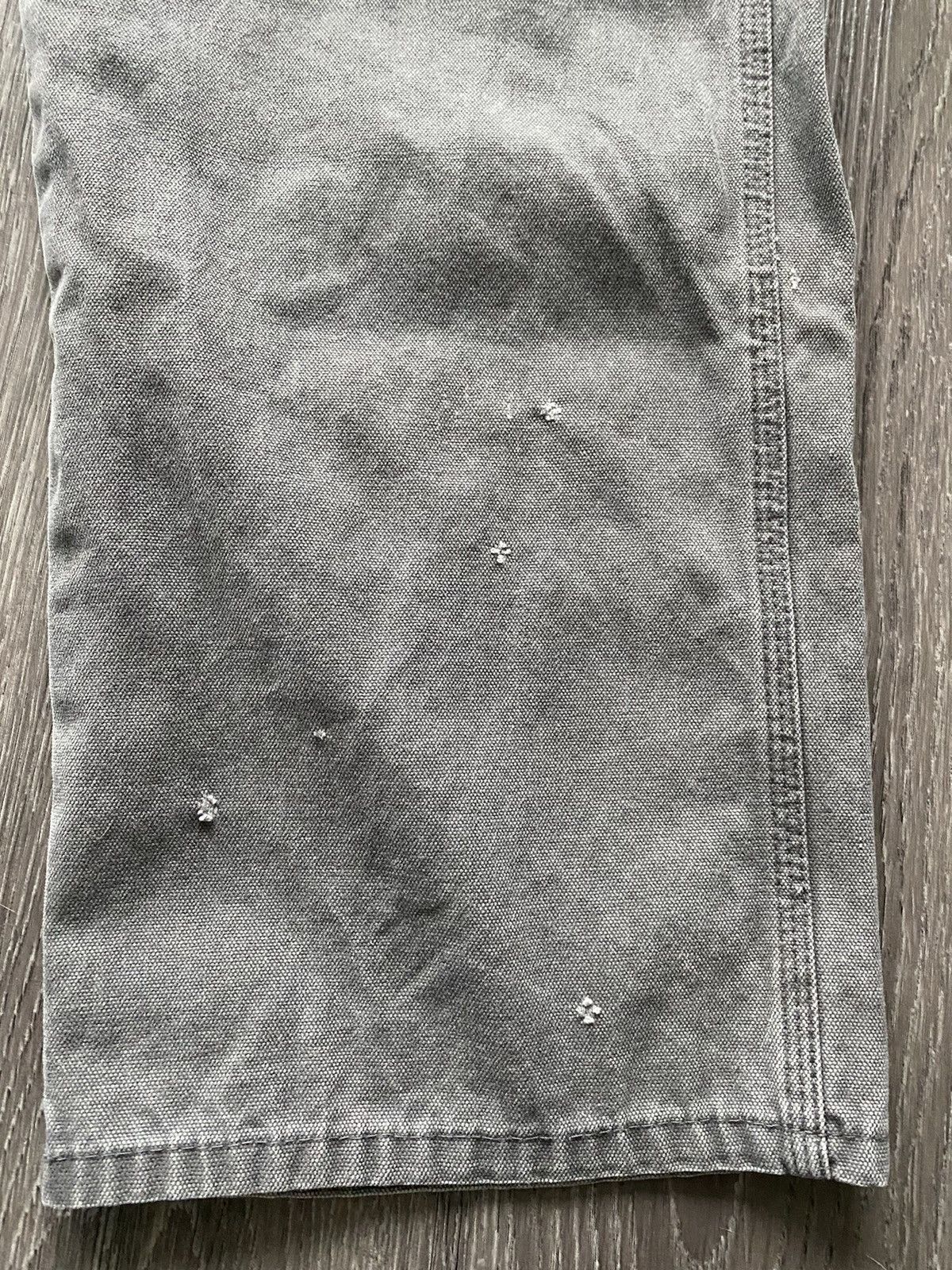 Dickies Dickies Grey Baggy Carpenter Pants Distressed Jeans Denim Size US 35 - 9 Thumbnail