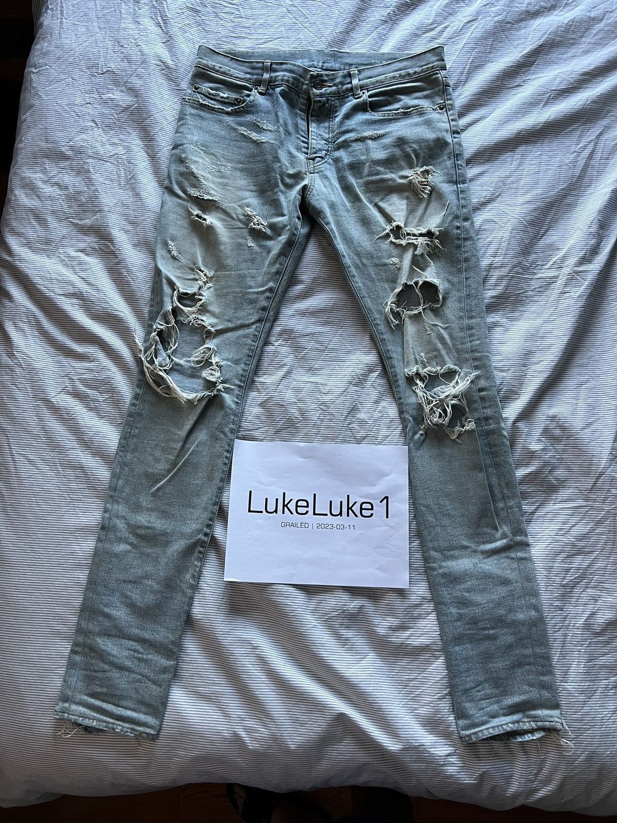 Saint Laurent Paris Saint Laurent Crash Denim - 2014 Hedi Slimane | Grailed