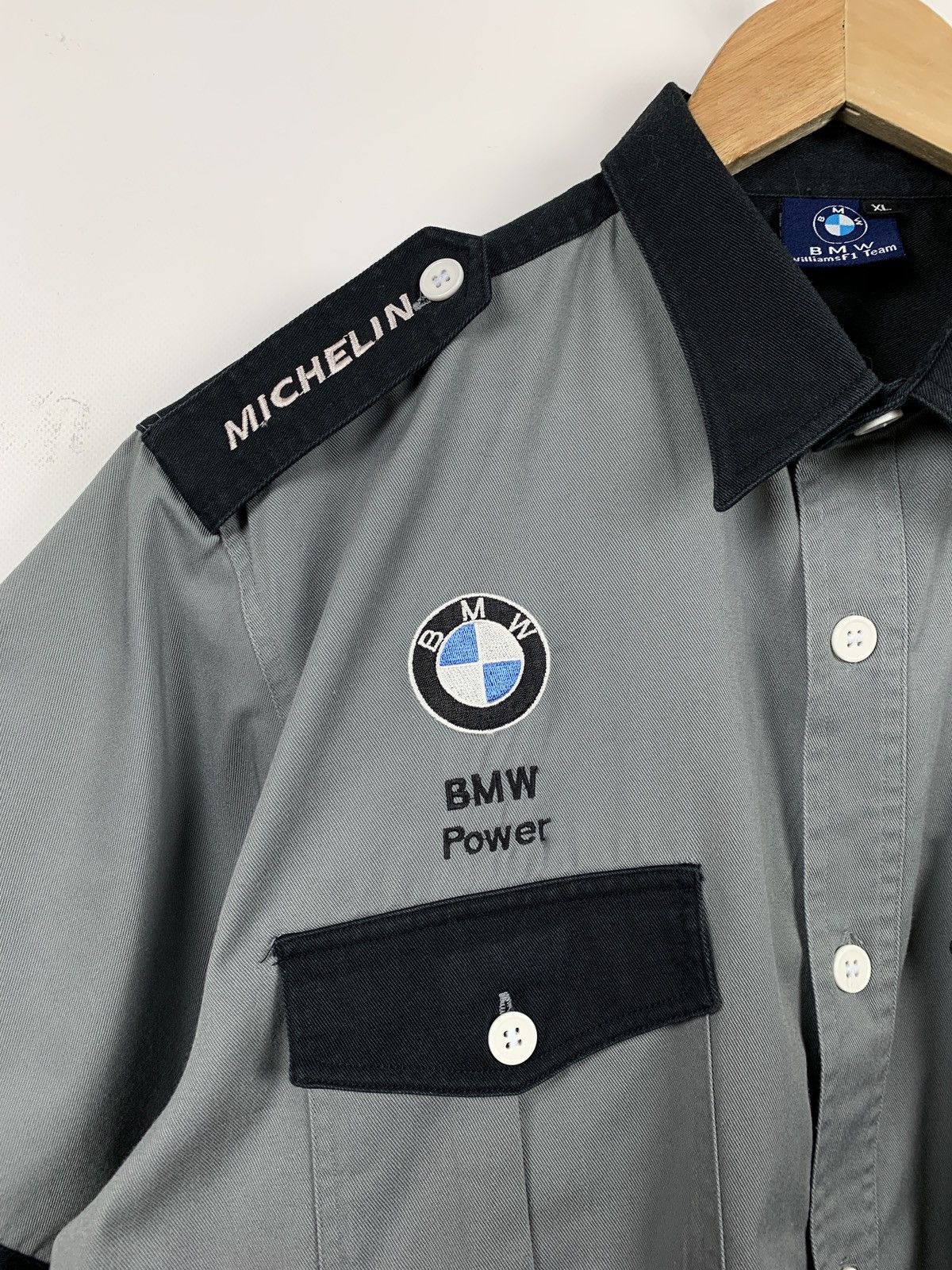 BMW Vintage BMW Williams F1 Team Double Pocket Racing SS Shirt Size US XL / EU 56 / 4 - 7 Thumbnail