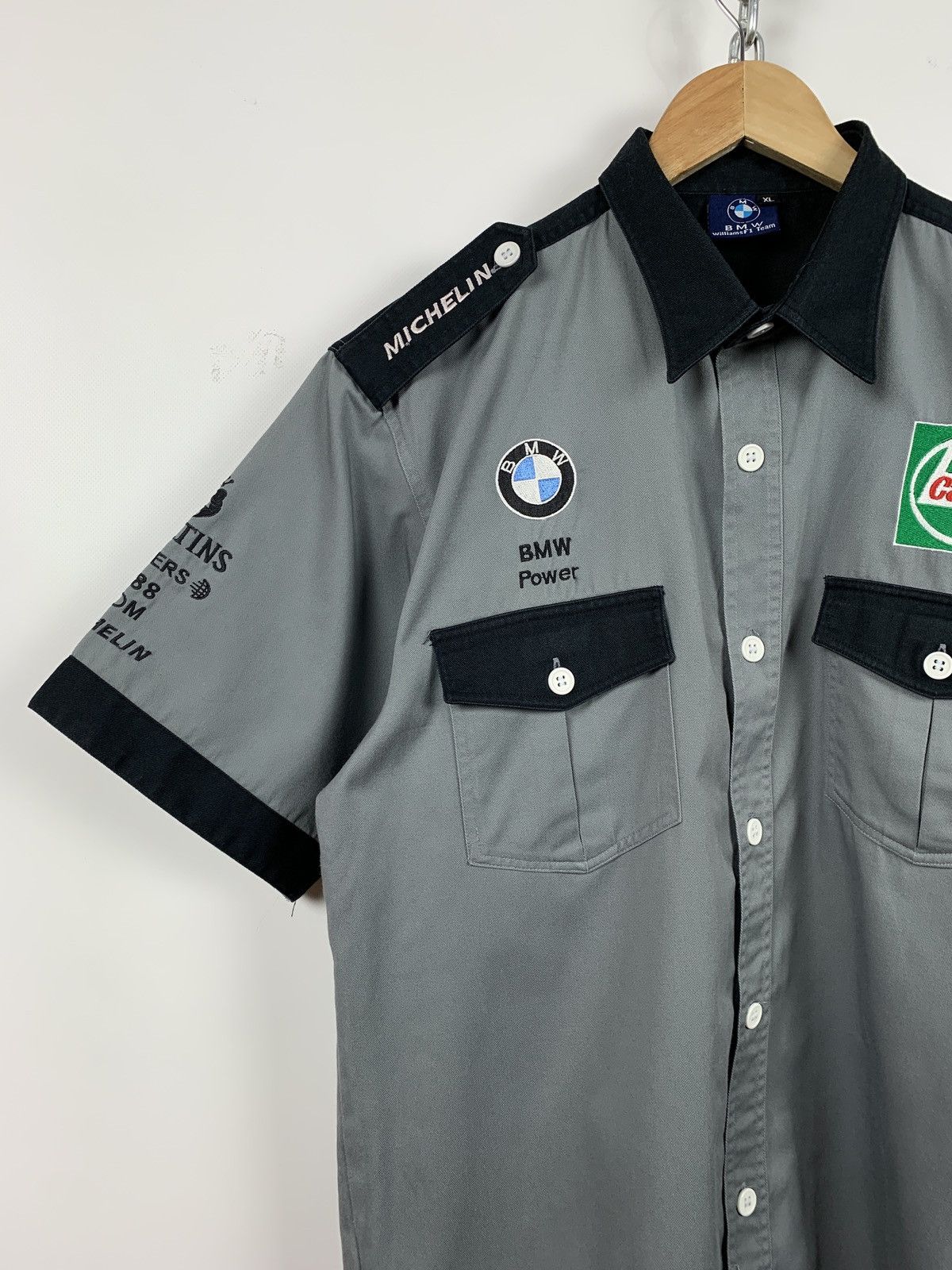 BMW Vintage BMW Williams F1 Team Double Pocket Racing SS Shirt Size US XL / EU 56 / 4 - 3 Thumbnail