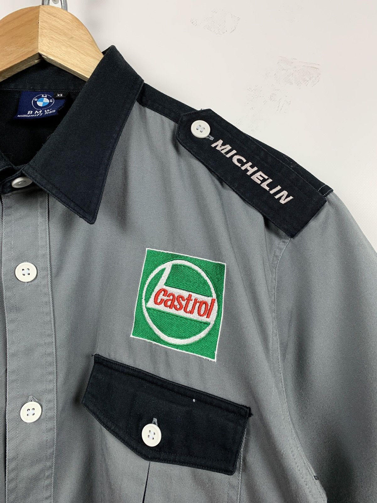 BMW Vintage BMW Williams F1 Team Double Pocket Racing SS Shirt Size US XL / EU 56 / 4 - 6 Thumbnail