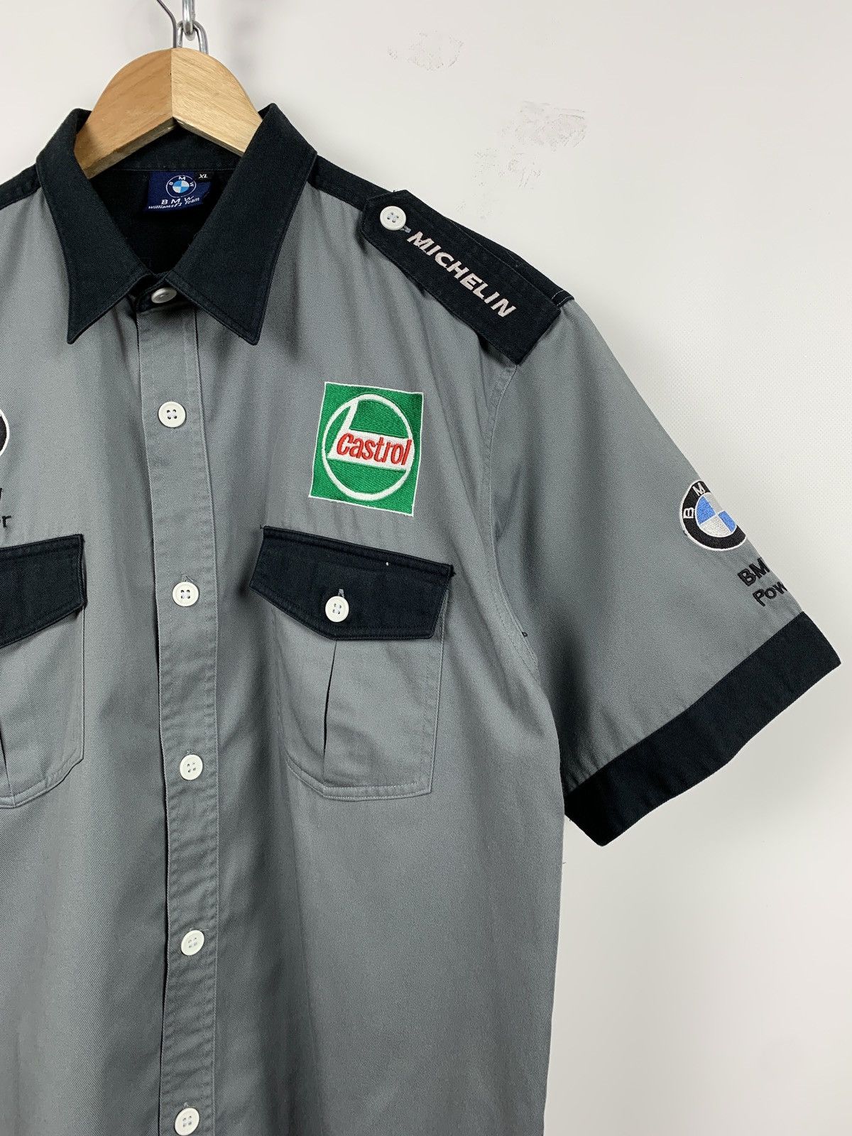 BMW Vintage BMW Williams F1 Team Double Pocket Racing SS Shirt Size US XL / EU 56 / 4 - 4 Thumbnail
