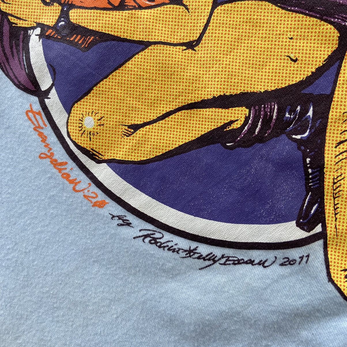 Anime × Cartoon Network × Japanese Brand Rare !! EVANGALION by ROCKIN JELLY BEAN anime tee Size US L / EU 52-54 / 3 - 4 Thumbnail