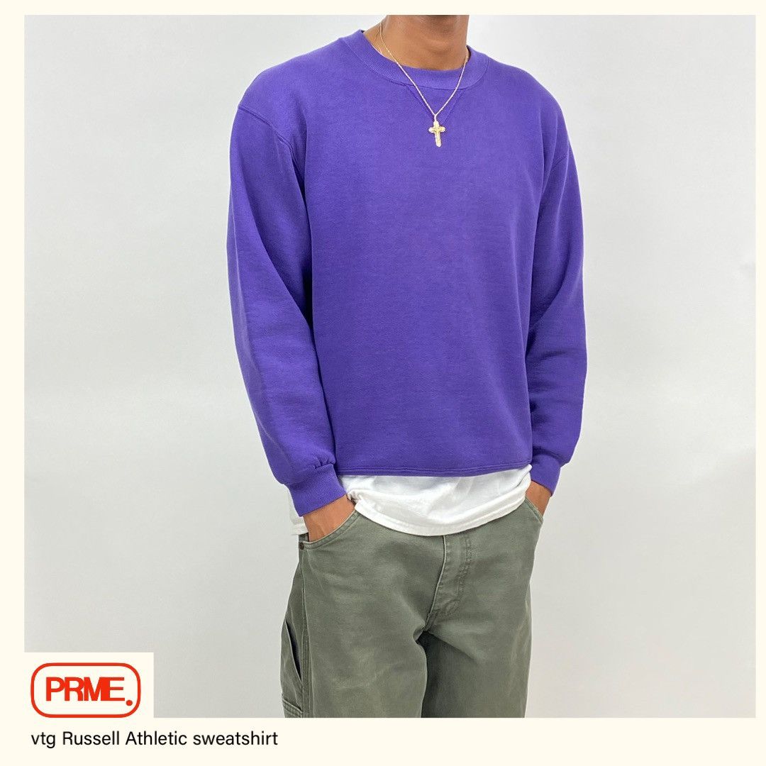 Russell Athletic vintage 90s RUSSELL ATHLETIC Logo crewneck sweatshirt Size US L / EU 52-54 / 3 - 1 Thumbnail