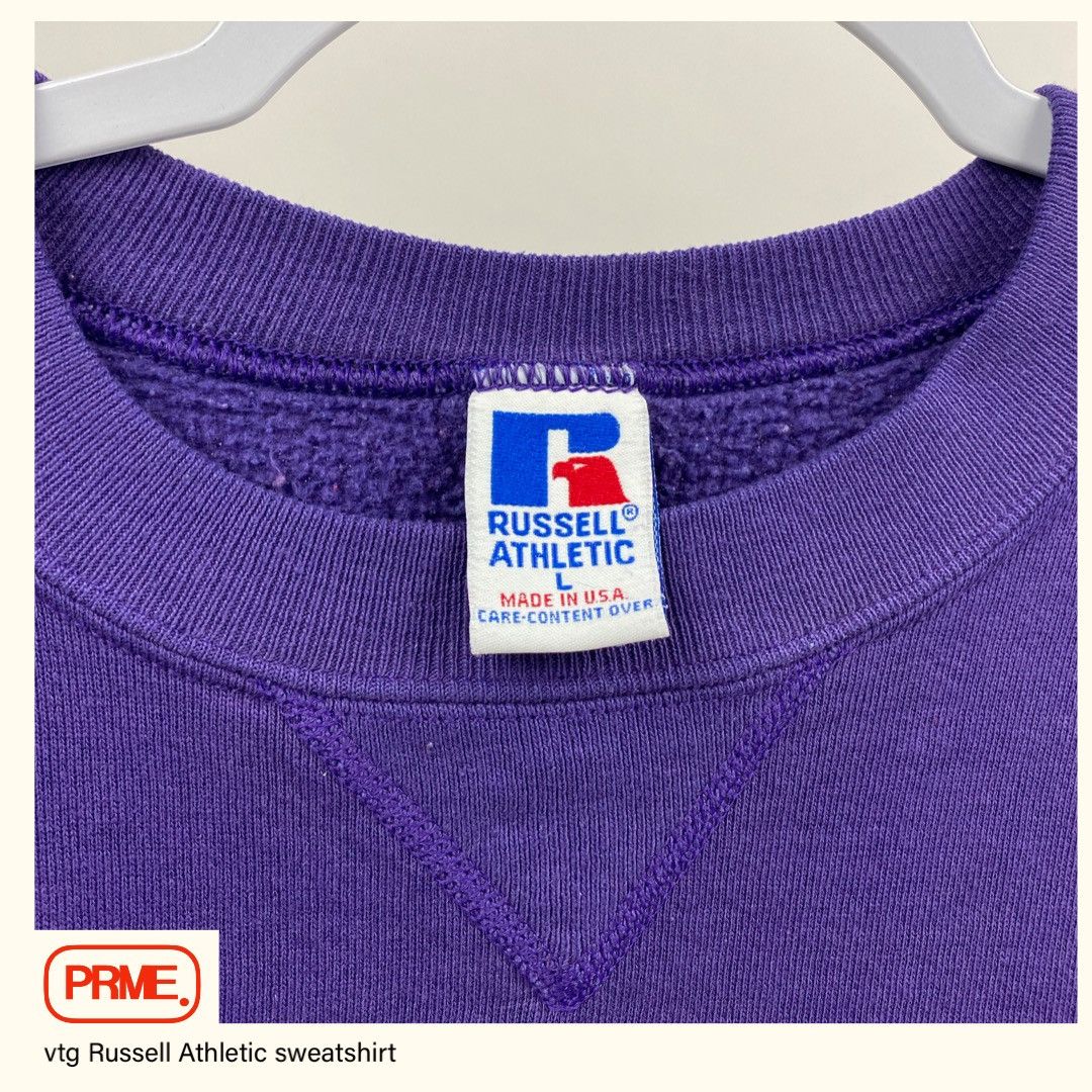 Russell Athletic vintage 90s RUSSELL ATHLETIC Logo crewneck sweatshirt Size US L / EU 52-54 / 3 - 4 Thumbnail