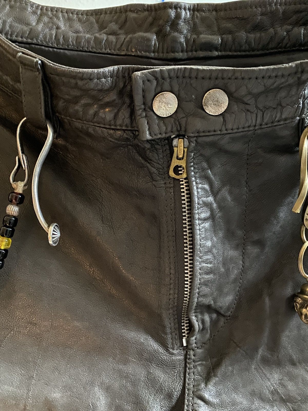Diesel Diesel Leather biker pants Size US 31 - 3 Thumbnail
