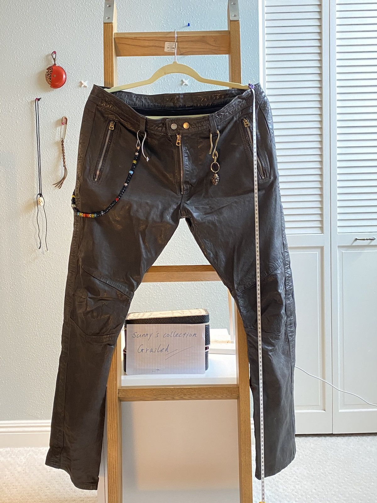 Diesel Diesel Leather biker pants Size US 31 - 1 Thumbnail