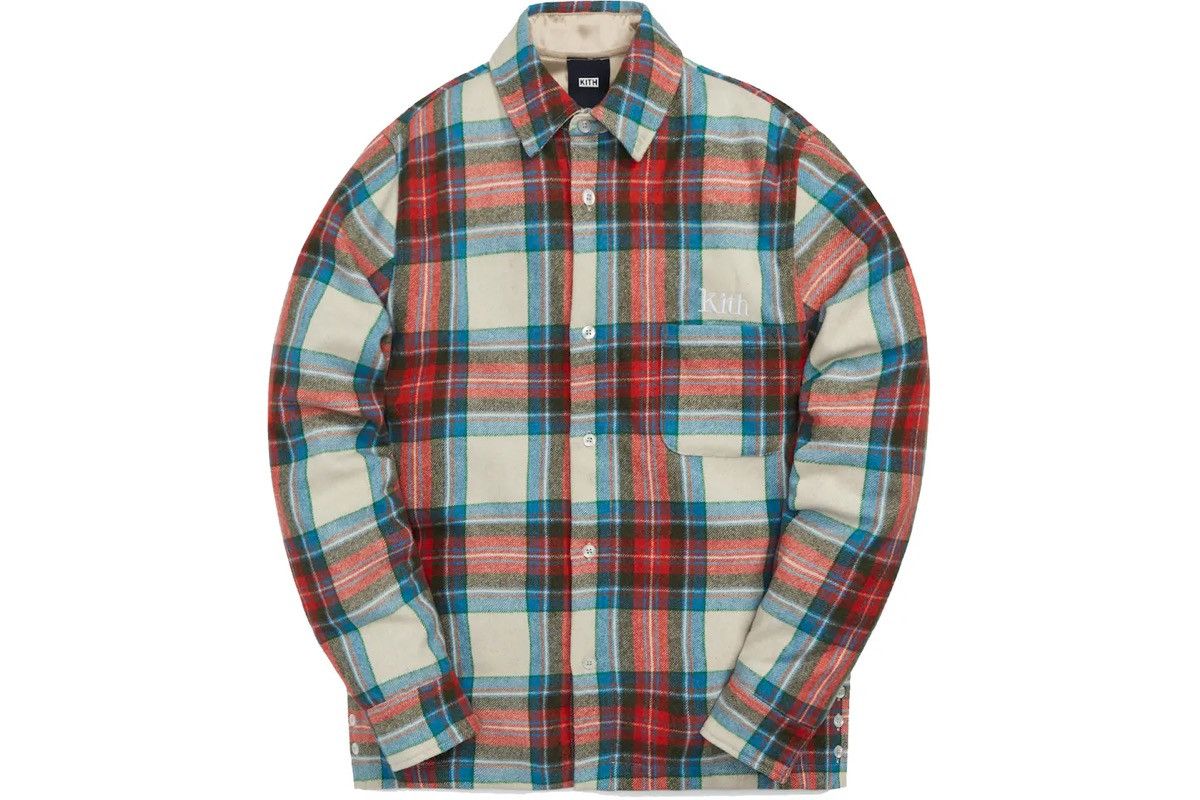 Image of Kith Check Plaid Ginza in Bergamot, Men's (Size XS)