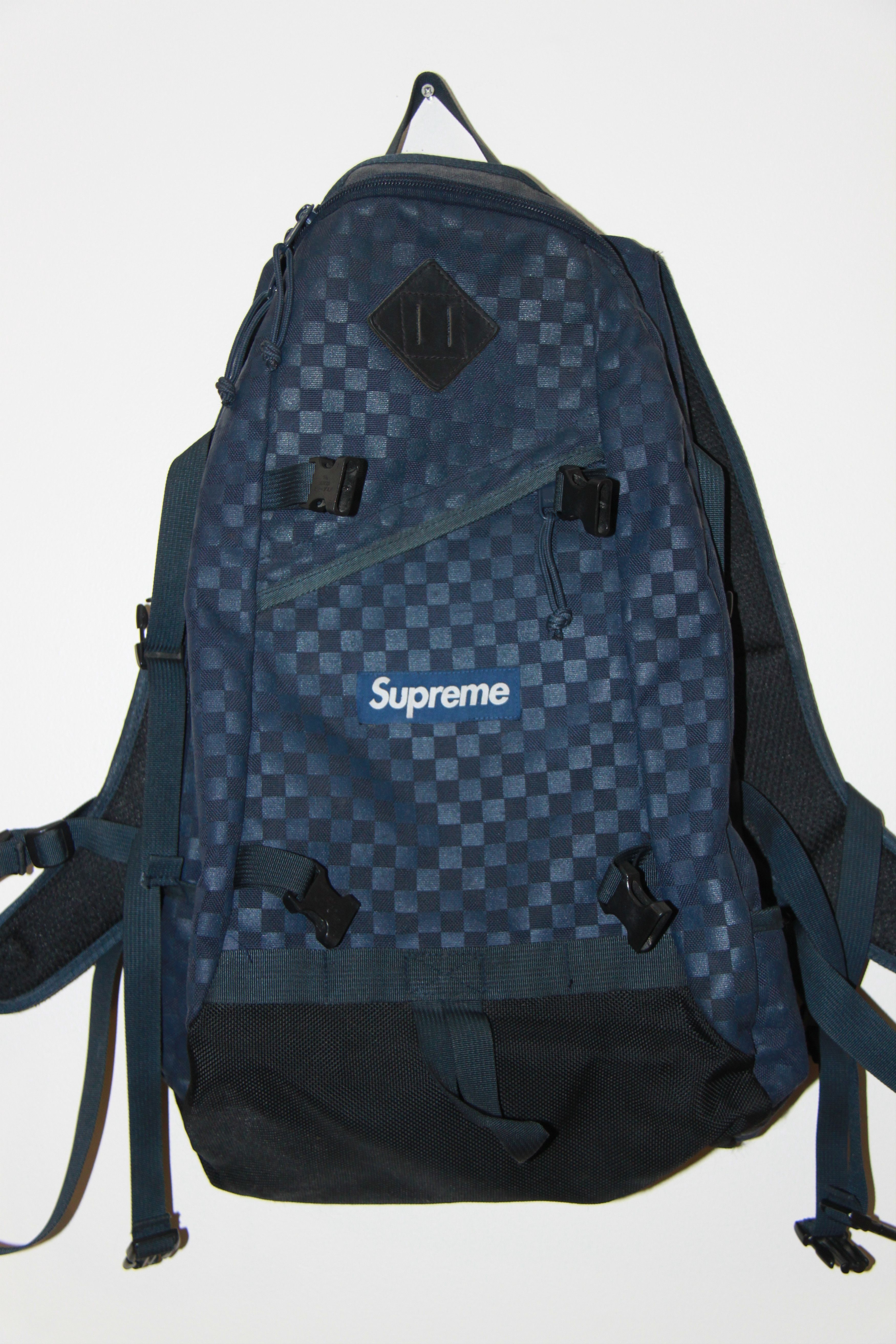 Supreme damier online backpack