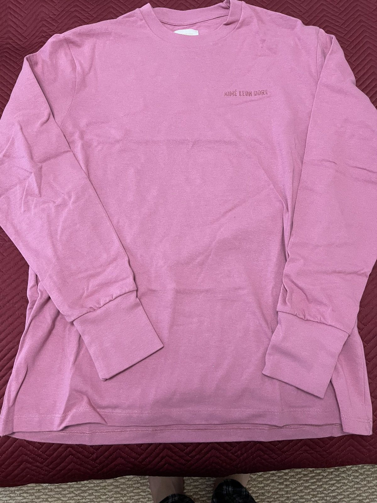 Rust Pink Logo Long sleeve tee