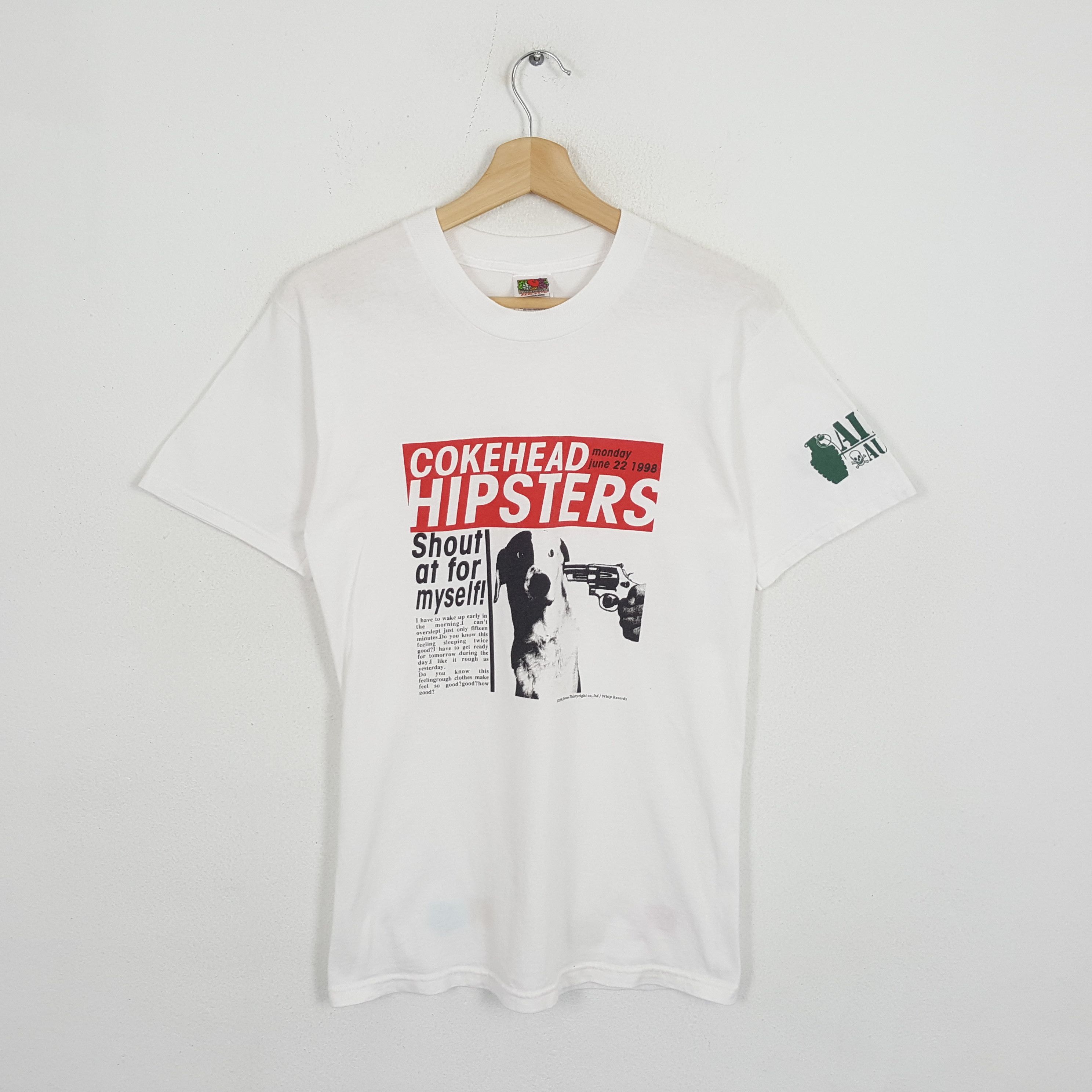 Japanese Brand × Vintage Vintage COKEHEAD HIPSTERS Japanese Brand Style T-Shirt Size US S / EU 44-46 / 1 - 1 Thumbnail
