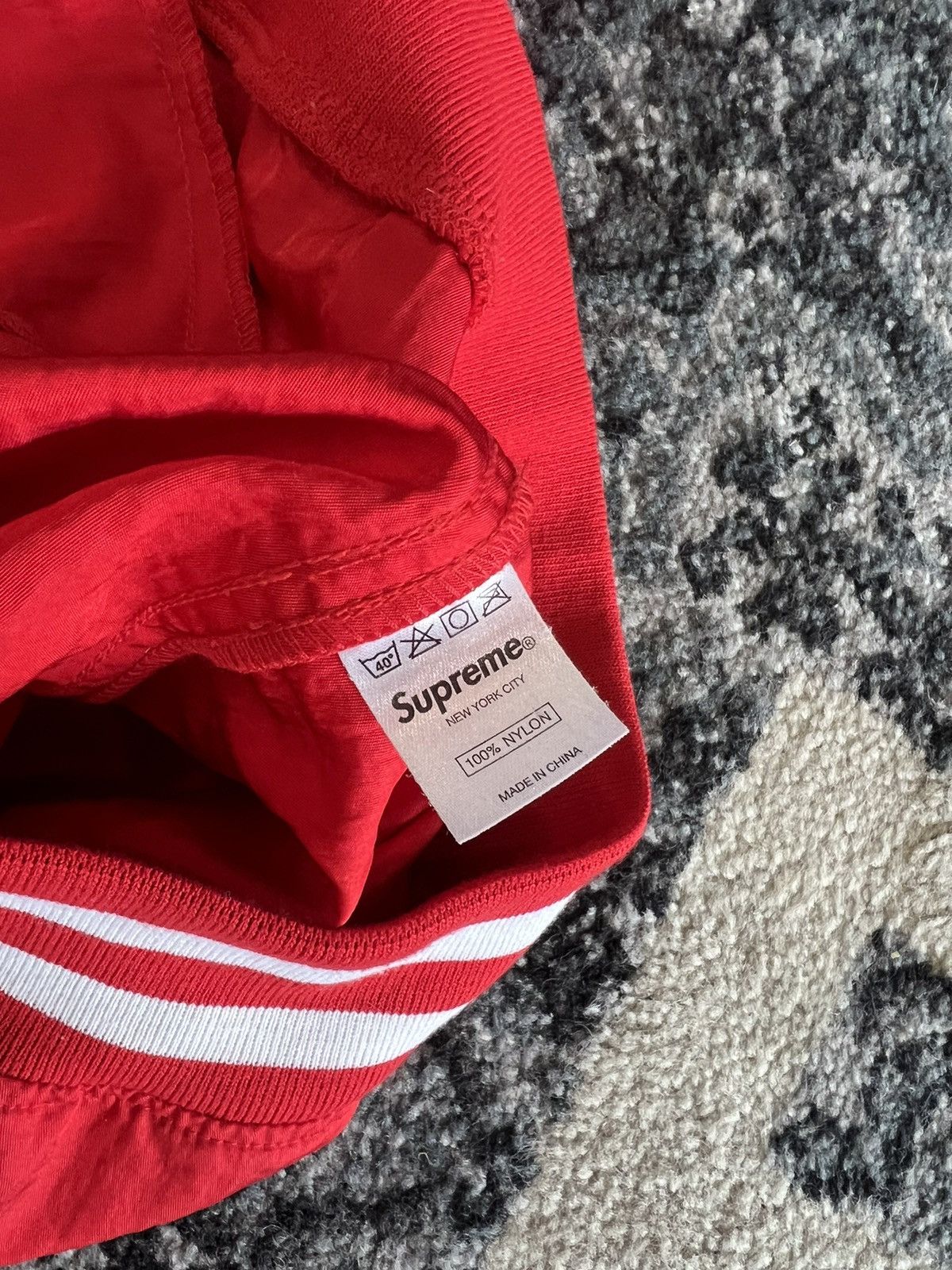 Supreme Supreme NCAA Varsity Jacket Red size Medium Size US M / EU 48-50 / 2 - 4 Thumbnail