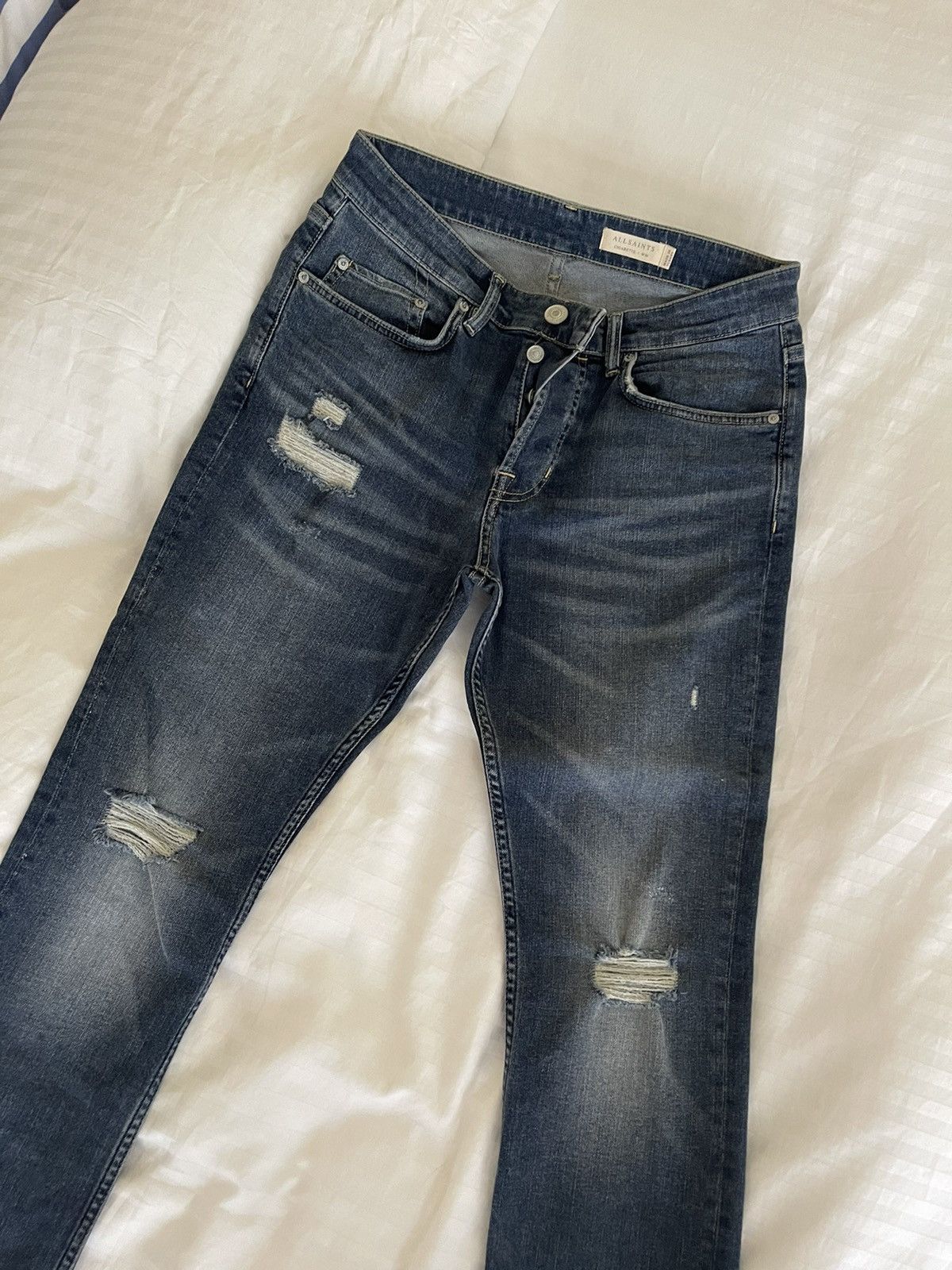 Allsaints Cigarette Jeans Size US 30 / EU 46 - 2 Thumbnail
