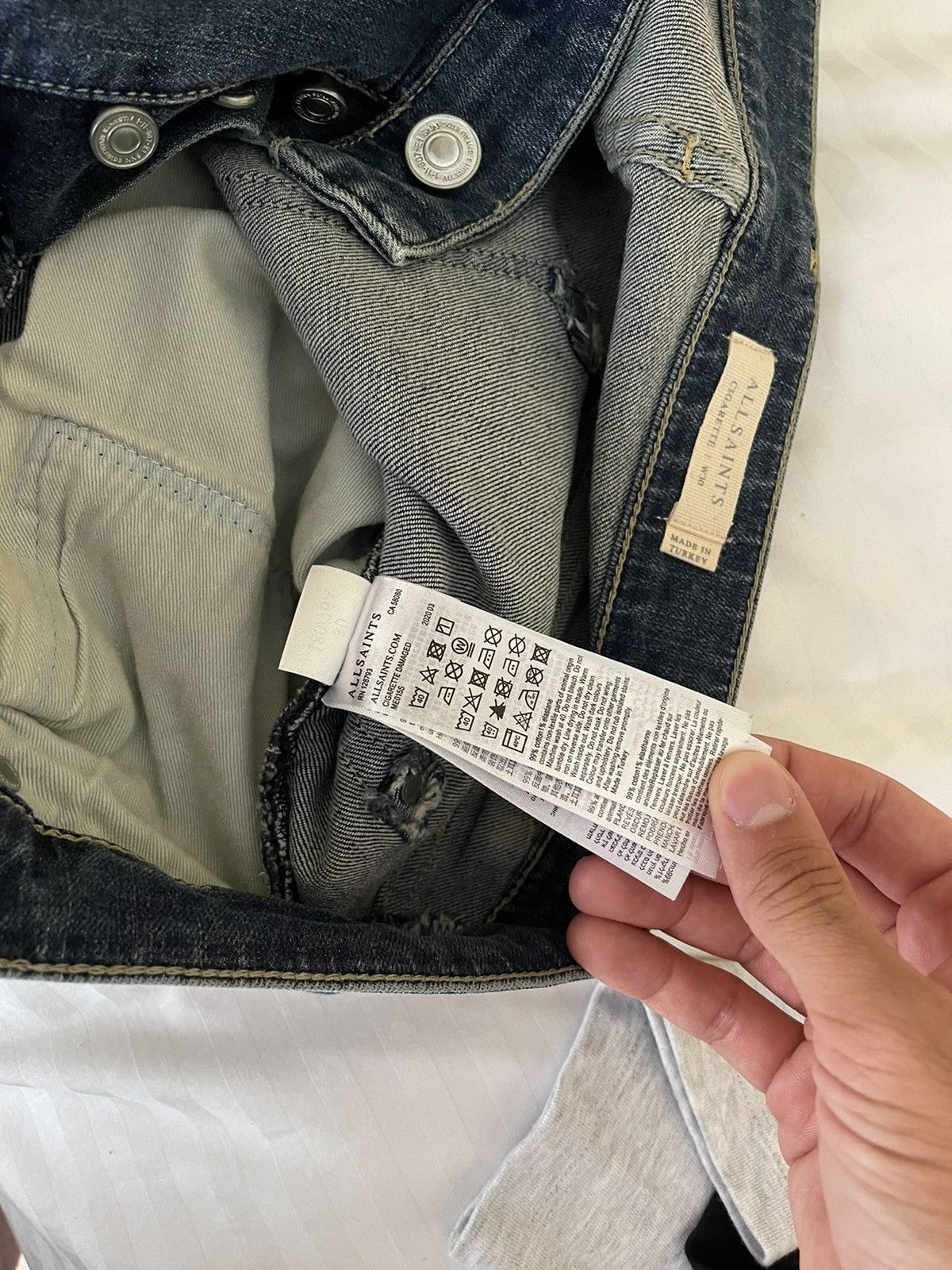 Allsaints Cigarette Jeans Size US 30 / EU 46 - 6 Thumbnail