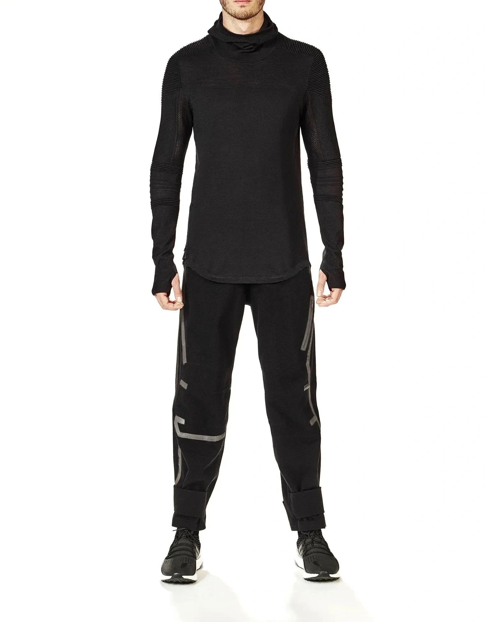 Adidas Y-3 Sport Merino Turtleneck Gaiter Mask Sweater XS Size US XS / EU 42 / 0 - 2 Thumbnail
