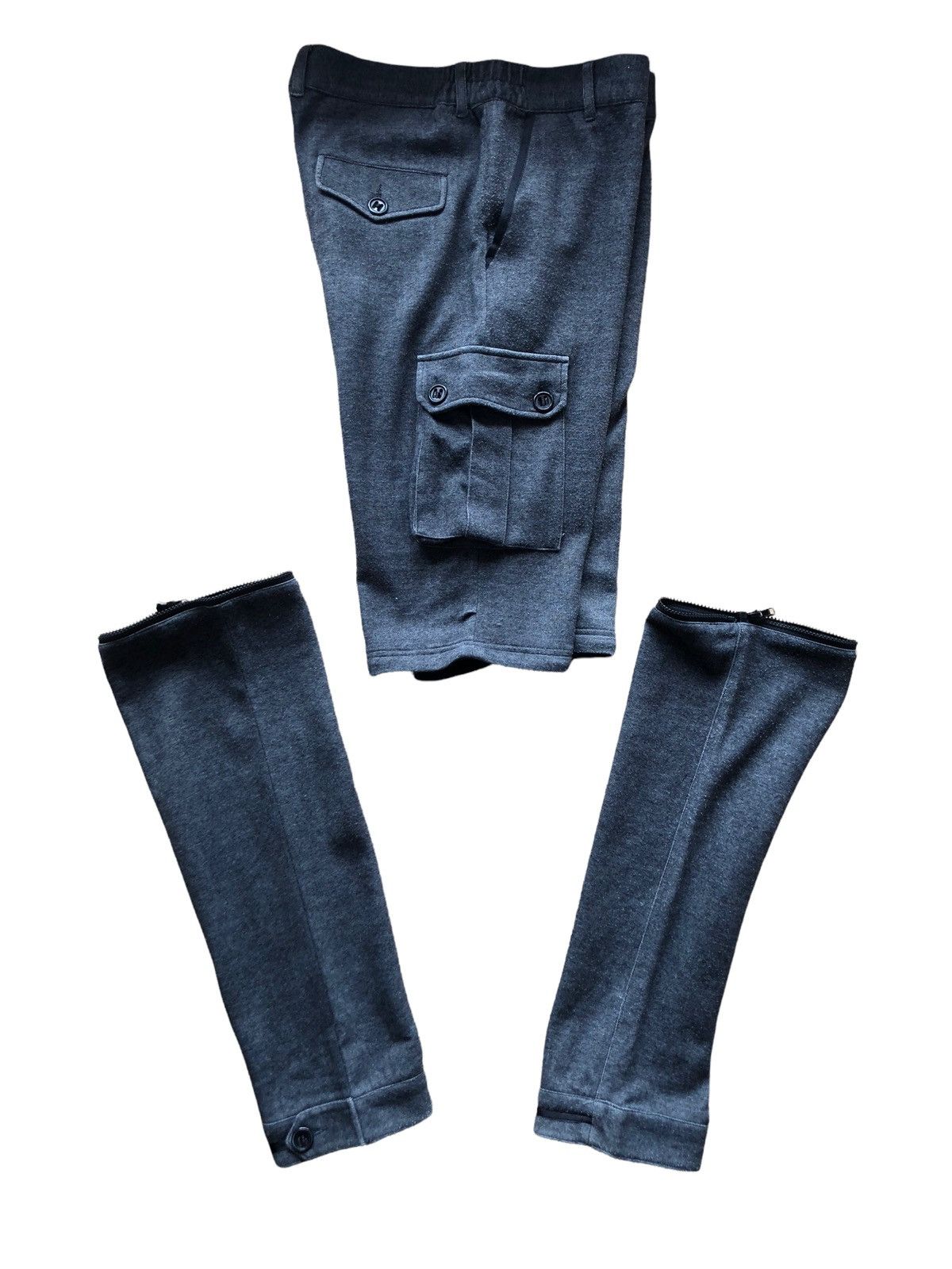 image of Katharine Hamnett London 2000S Katharine Hamnett 2-Way Soft Cotton Cargo Pant in Grey (Size 34)