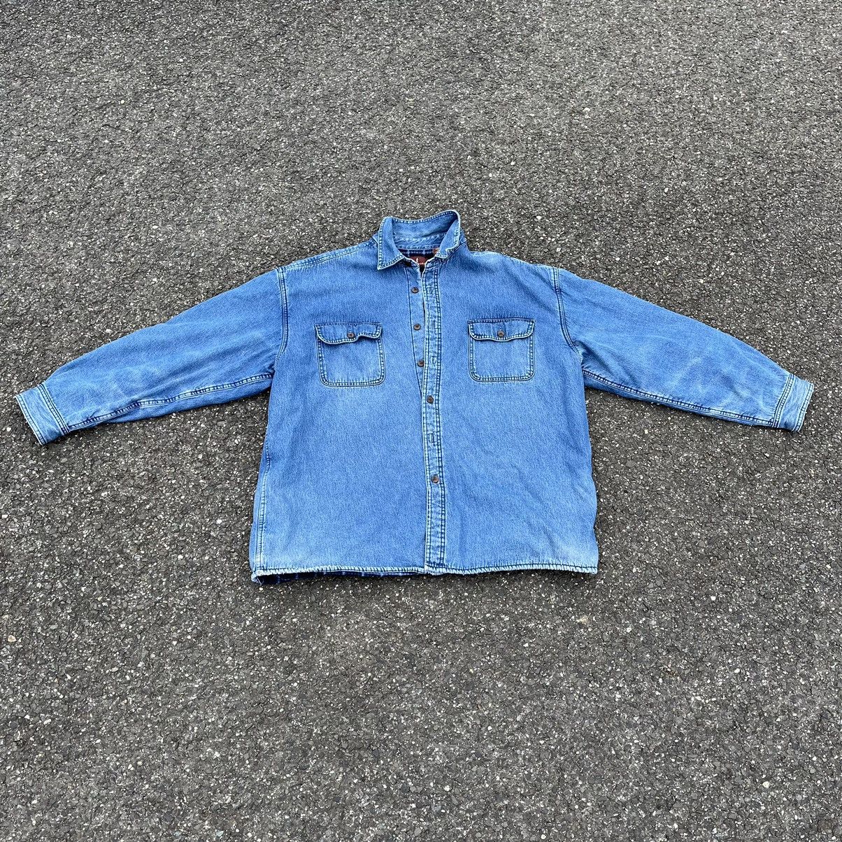 Vintage Y2K Lanesboro Heavyweight Button Down Denim Jacket Grailed