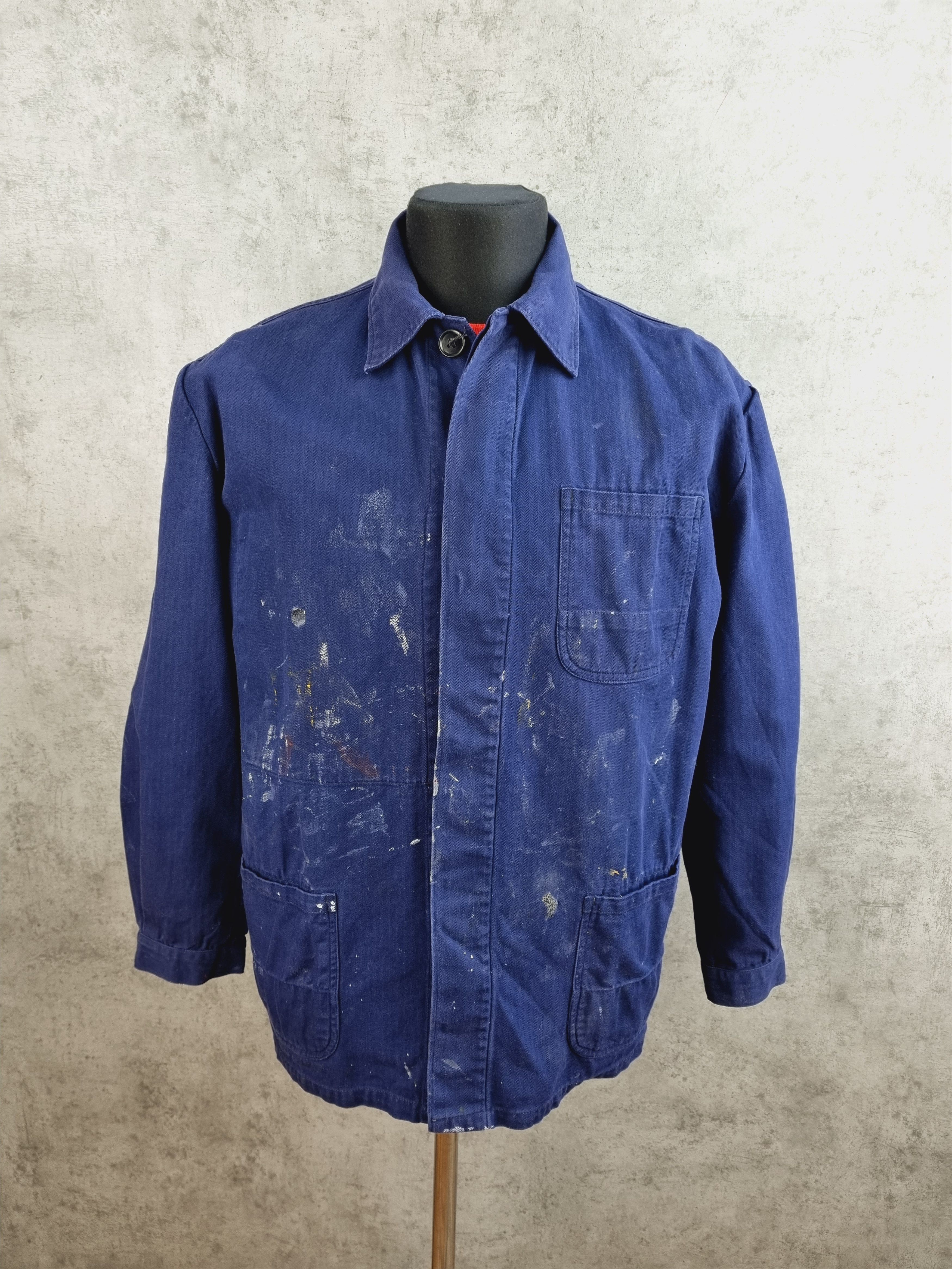 Vintage 90s Unique Painter Worker Jacket Size US L / EU 52-54 / 3 - 13 Thumbnail