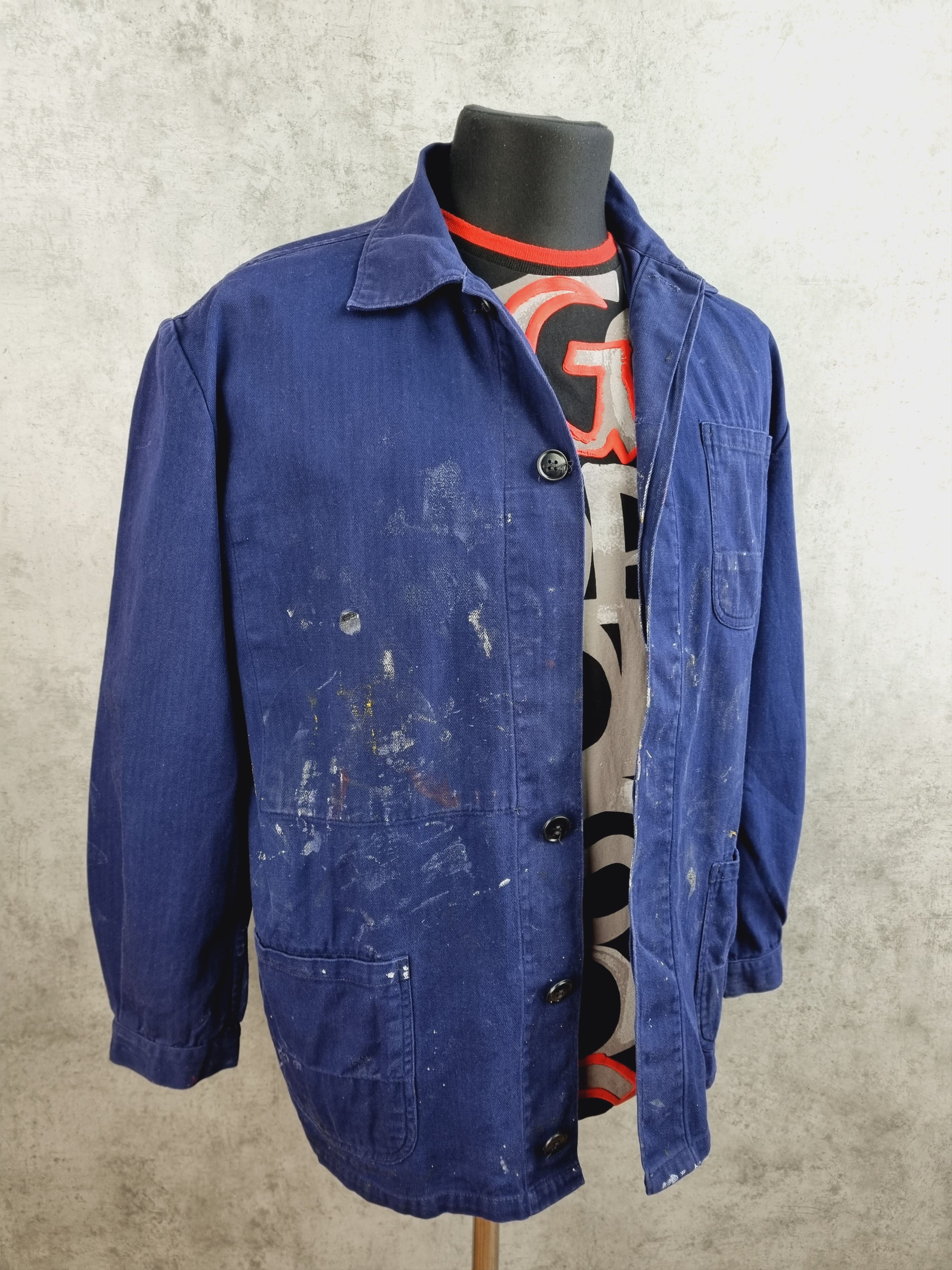 Vintage 90s Unique Painter Worker Jacket Size US L / EU 52-54 / 3 - 4 Thumbnail