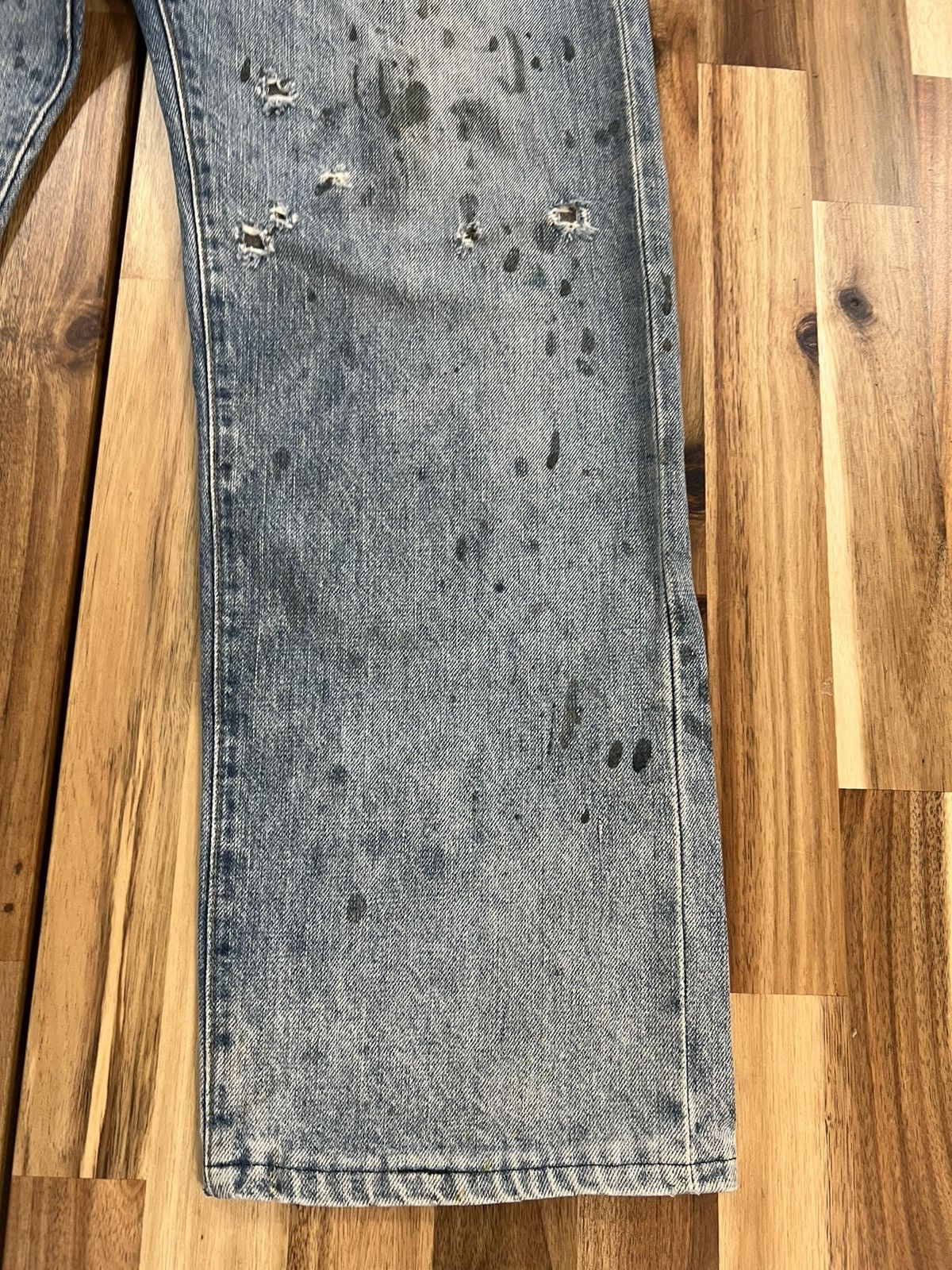 Levi's Levis 502 Big E Selvedge Button J22 Denim Jeans Size US 31 - 4 Thumbnail