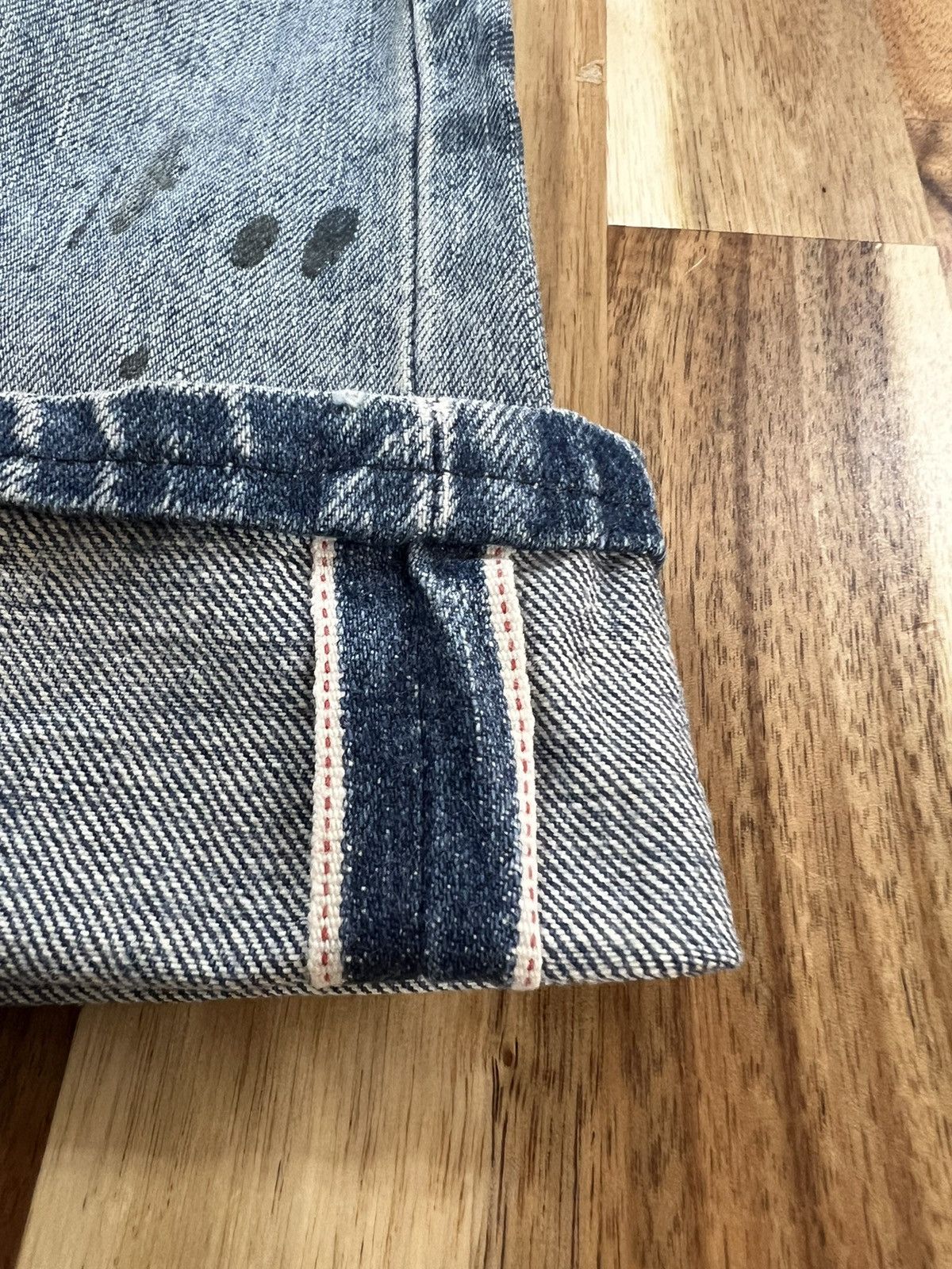 Levi's Levis 502 Big E Selvedge Button J22 Denim Jeans Size US 31 - 7 Thumbnail