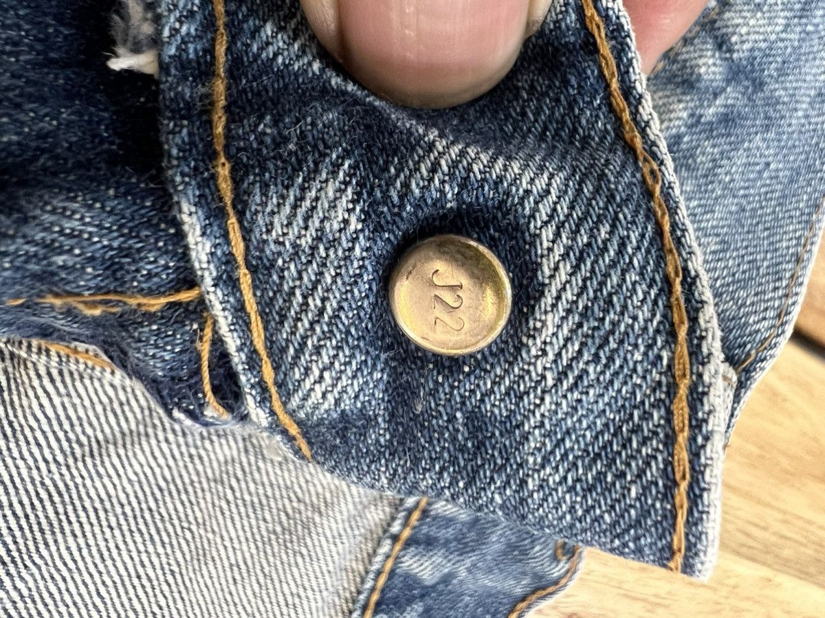 Levi's Levis 502 Big E Selvedge Button J22 Denim Jeans Size US 31 - 12 Thumbnail
