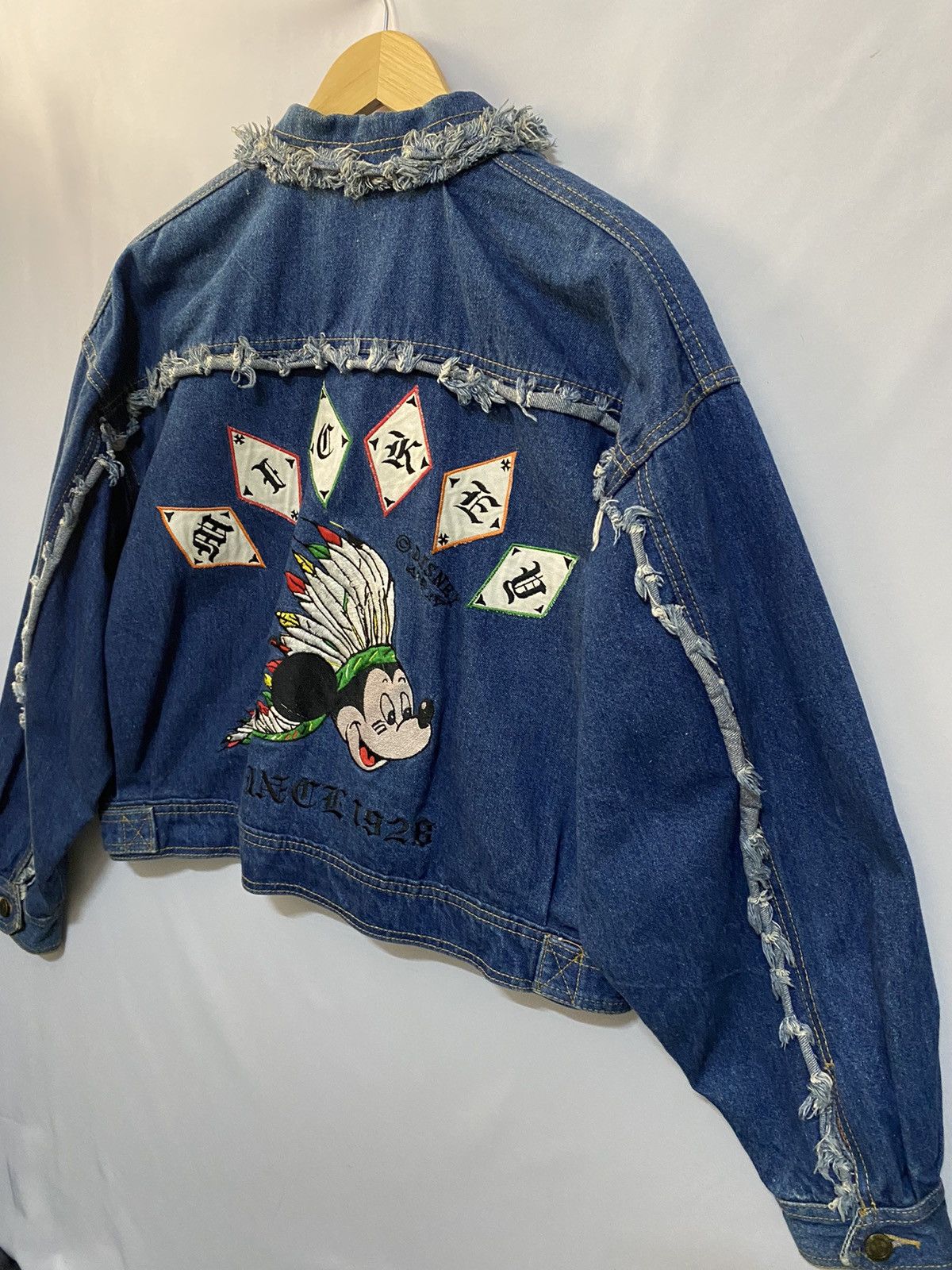 Mickey Mouse (A) MICKEY MOUSE TRIBE EMBROIDERY DENIM JACKET Size US L / EU 52-54 / 3 - 5 Thumbnail