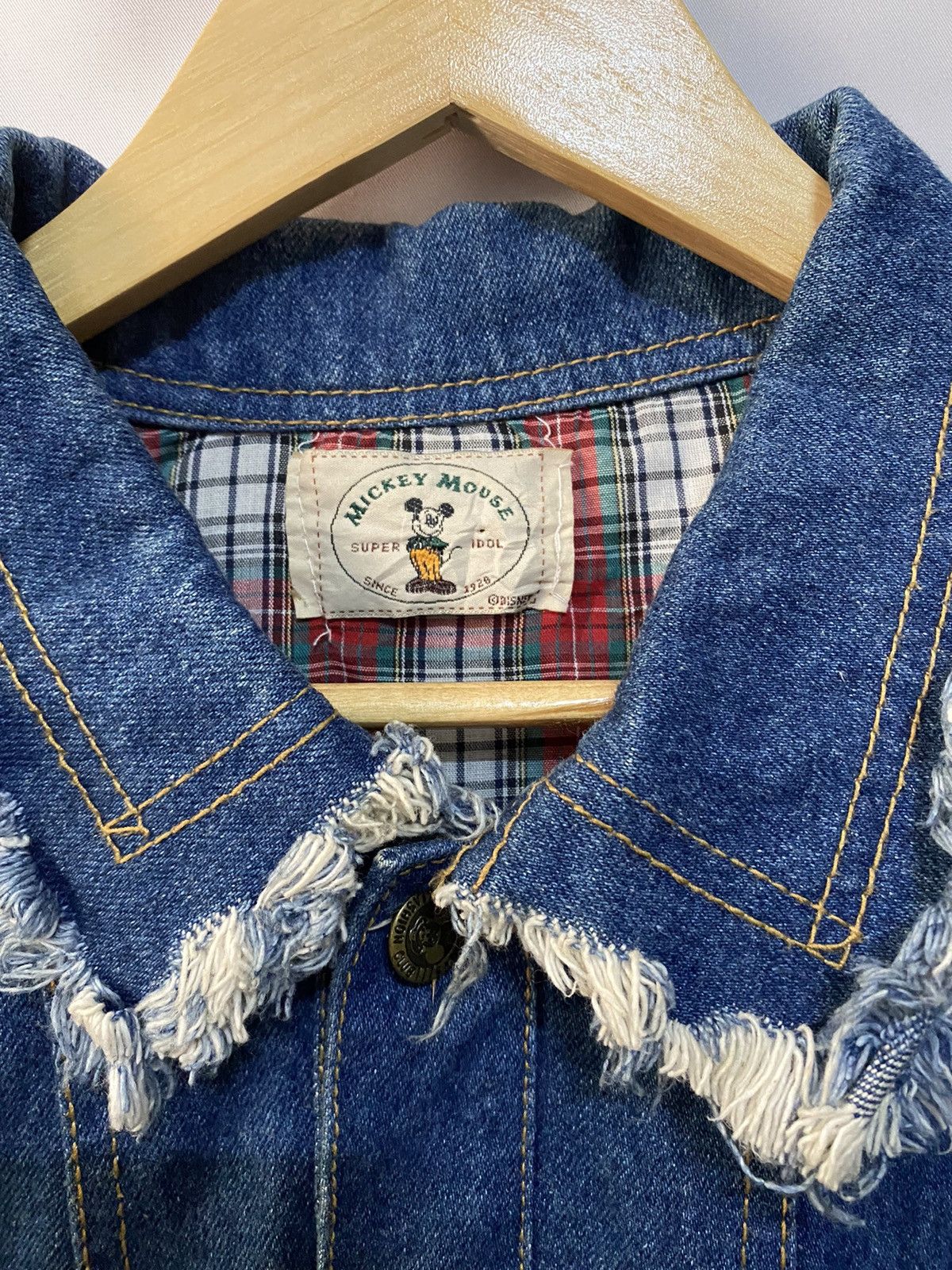 Mickey Mouse (A) MICKEY MOUSE TRIBE EMBROIDERY DENIM JACKET Size US L / EU 52-54 / 3 - 7 Thumbnail