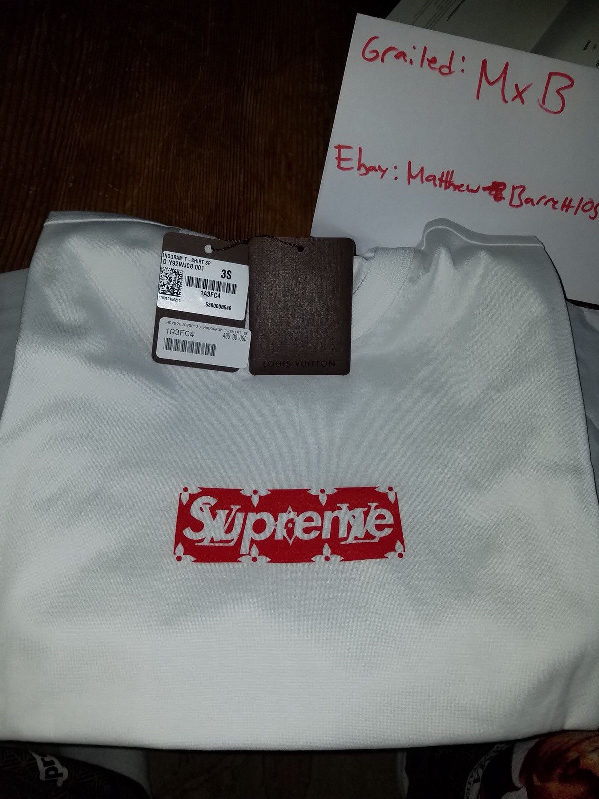 Supreme, Shirts, Supreme X Louis Vuitton Box Logo Tee