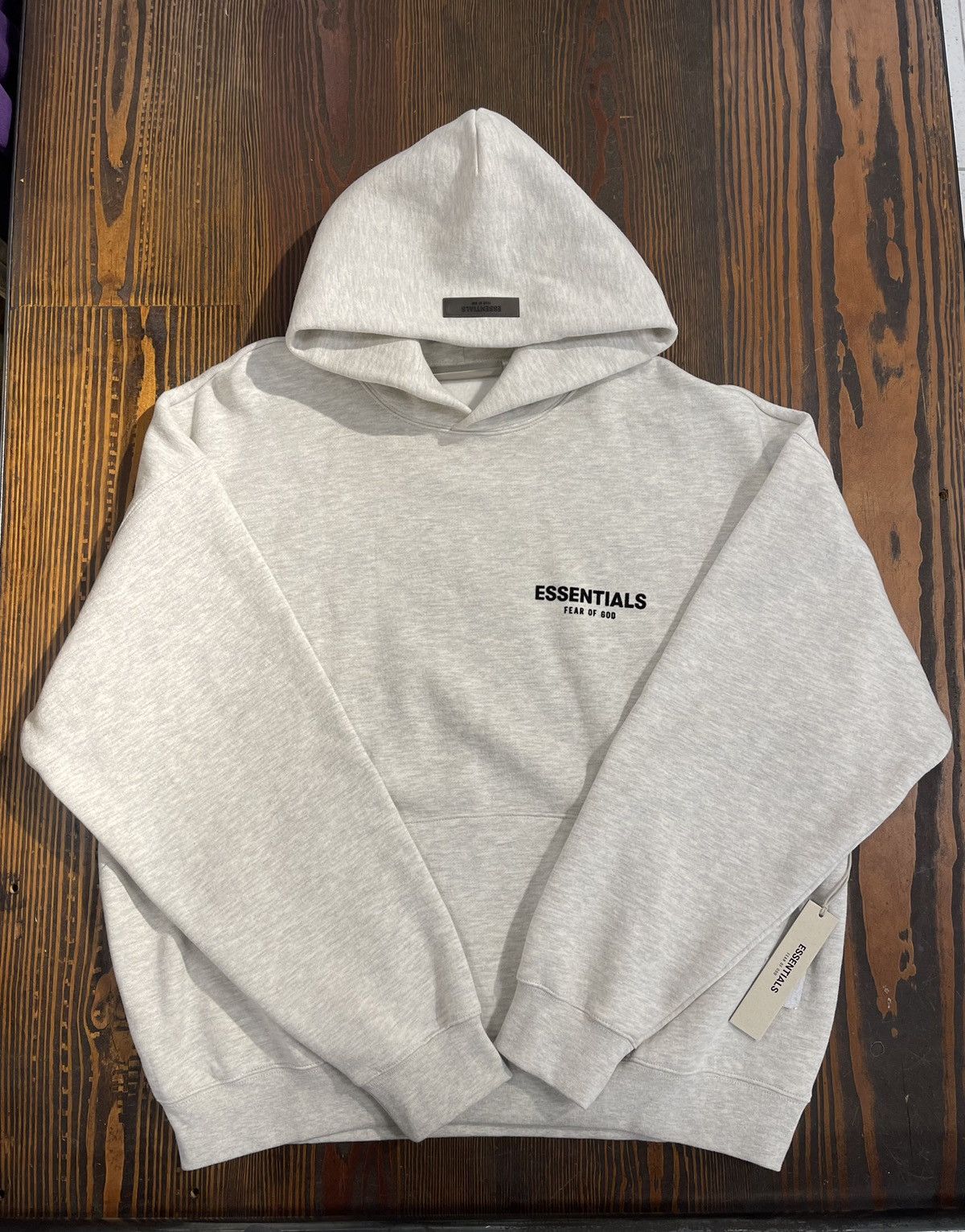 FOG Fear of God Pacsun FOG Essentials Fear Of God Hoodie Sz Small Light Oatmeal Grailed