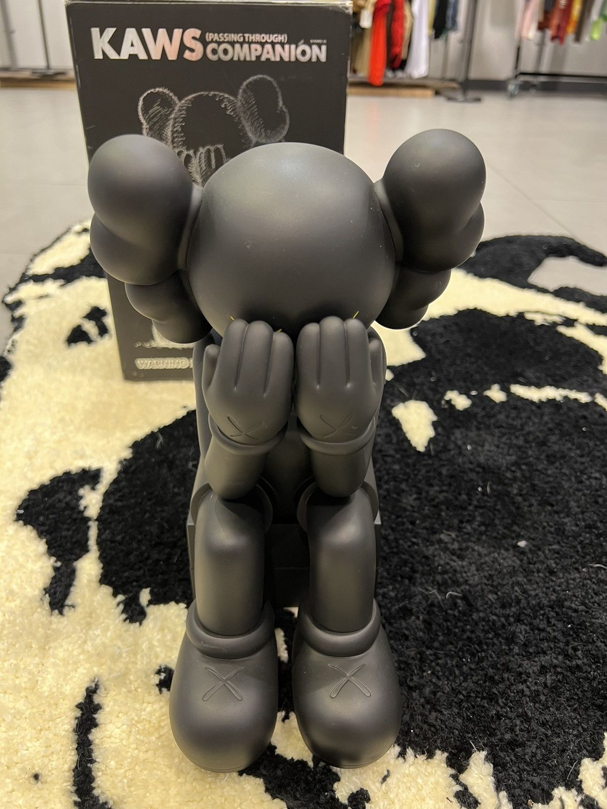 Kaws KAWS Passing Through Black Figure | Grailed