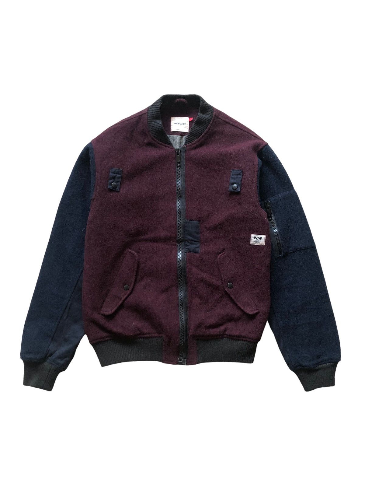 Wood Wood 2000s Wood Wood MA-1 Bomber Jacket Size US S / EU 44-46 / 1 - 1 Thumbnail