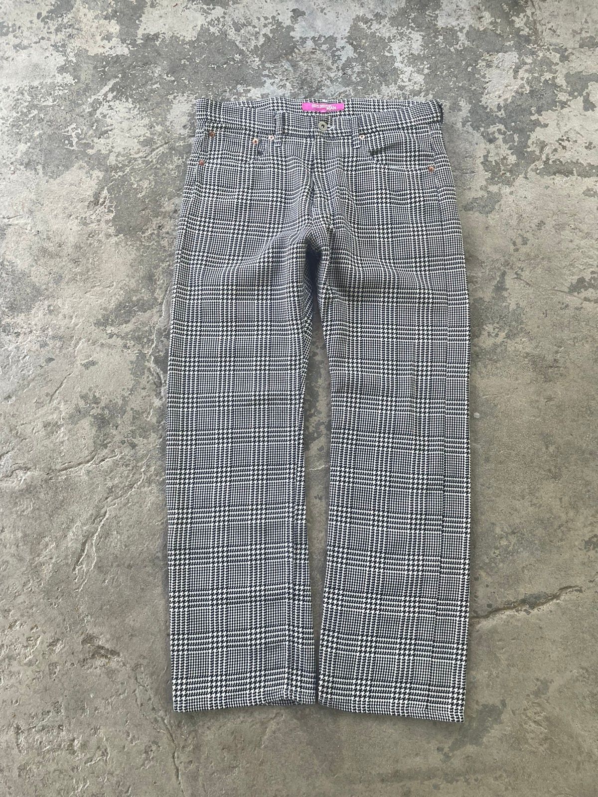 Pre-owned Comme Des Garcons X Junya Watanabe Pattern Trousers In Black