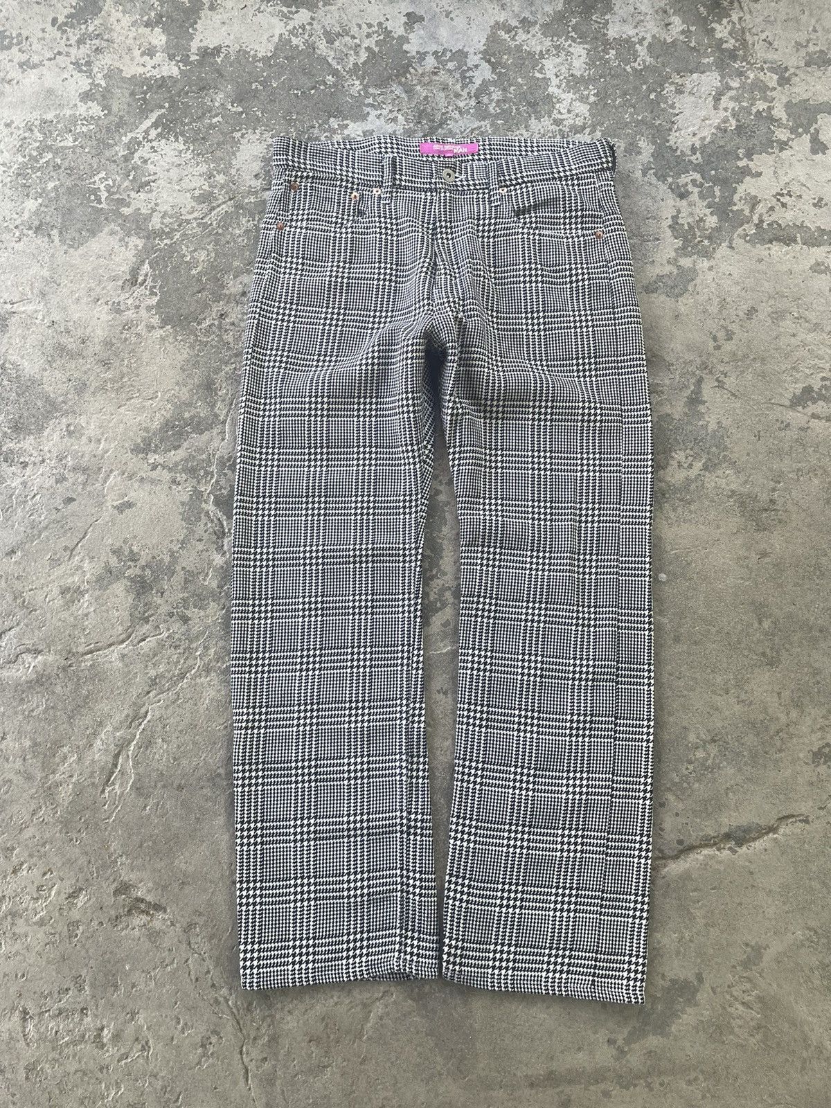 image of Comme Des Garcons x Junya Watanabe Pattern Trousers in Black, Men's (Size 33)