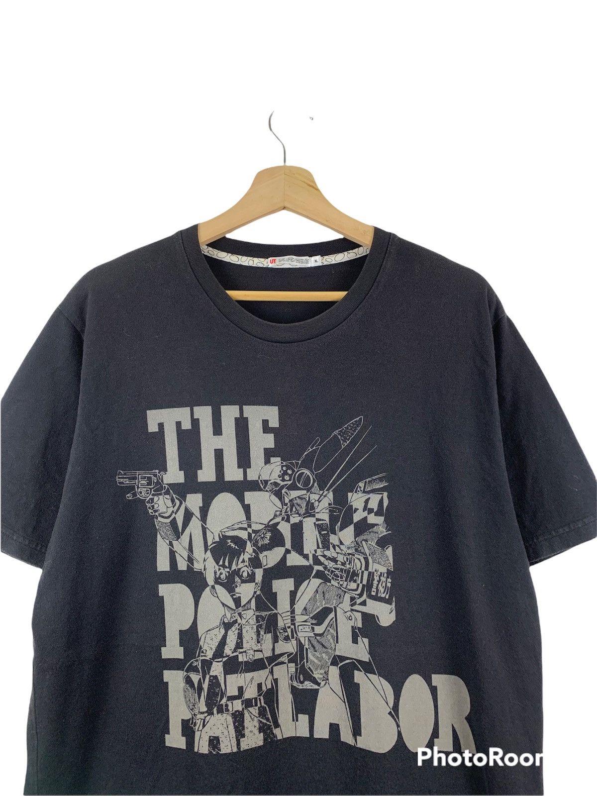 Anime × Cartoon Network × Uniqlo The mobile police patlabor x uniqlo black t-shirt Size US XL / EU 56 / 4 - 4 Thumbnail