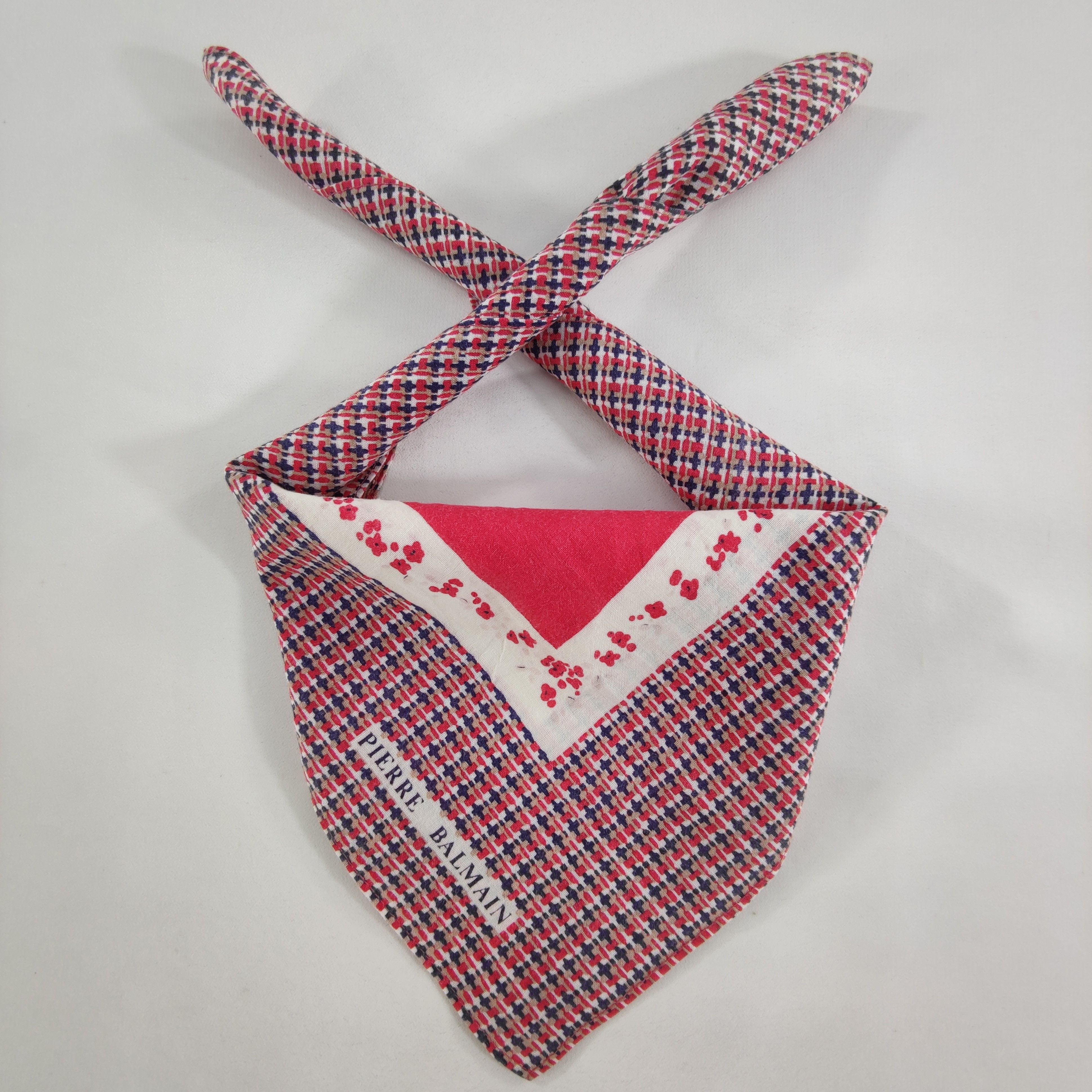 Pierre Balmain × Vintage Pierre Balmain Handkerchief/Neckerchief/Bandana HC225 Size ONE SIZE - 1 Thumbnail