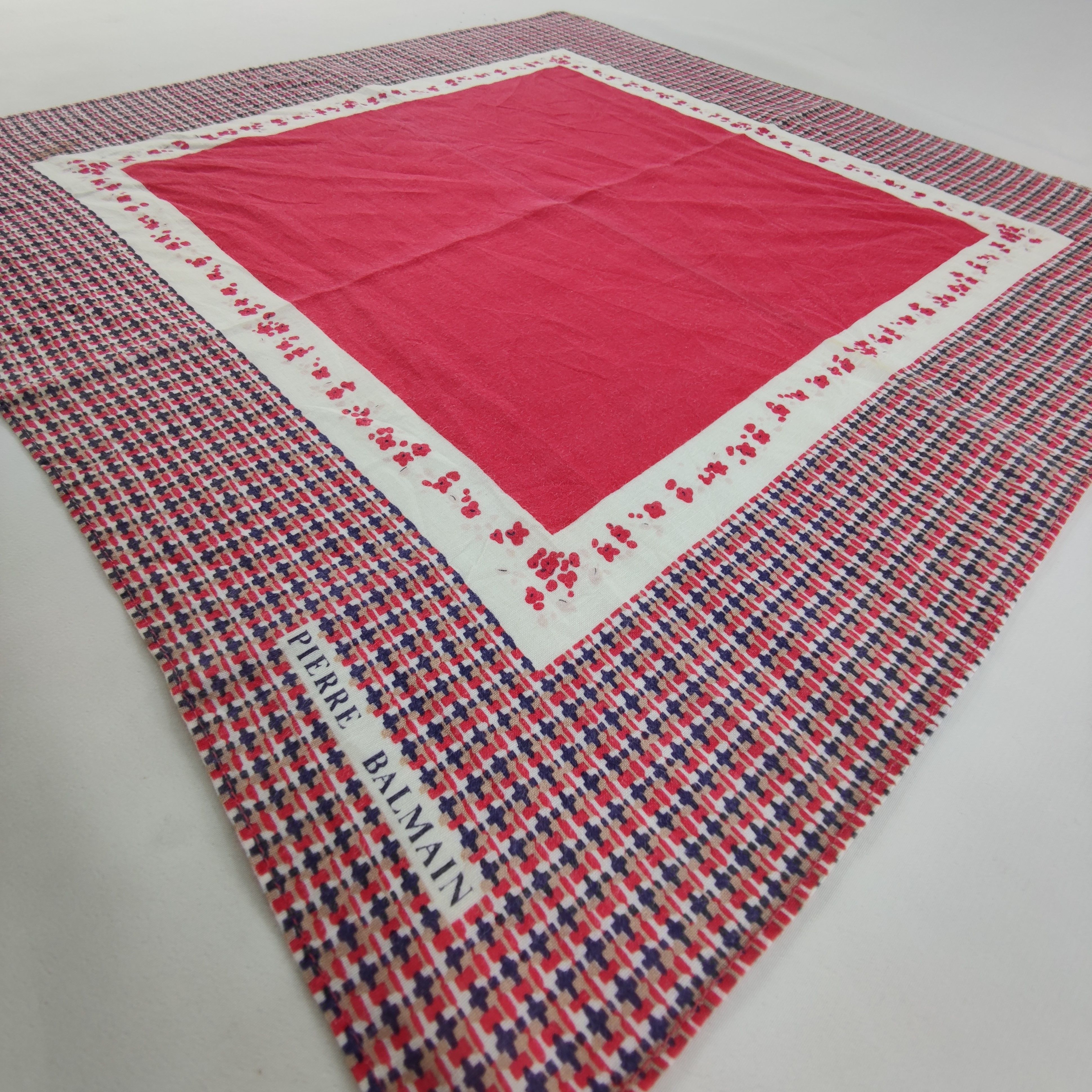 Pierre Balmain × Vintage Pierre Balmain Handkerchief/Neckerchief/Bandana HC225 Size ONE SIZE - 3 Thumbnail