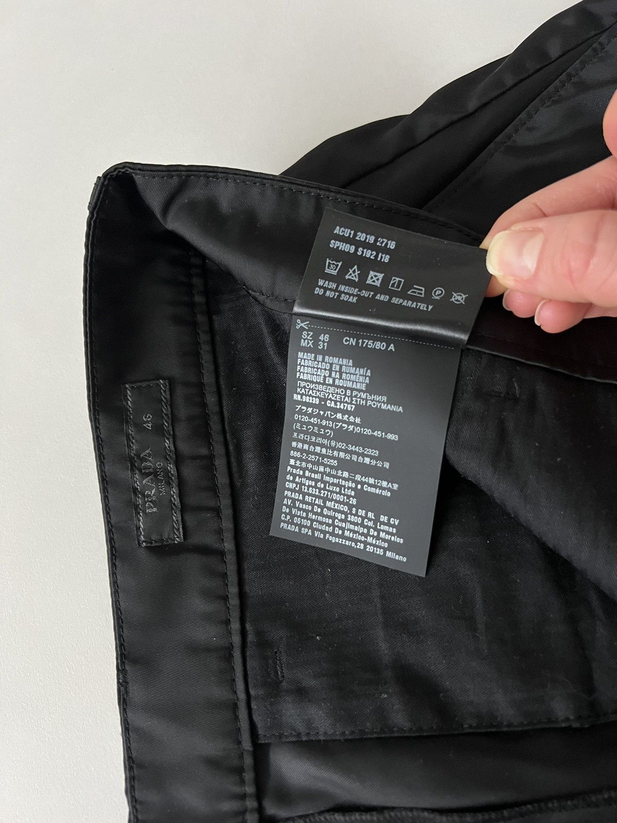 Prada Prada Gabardine Nylon Zip Detail Pants Size US 30 / EU 46 - 7 Thumbnail