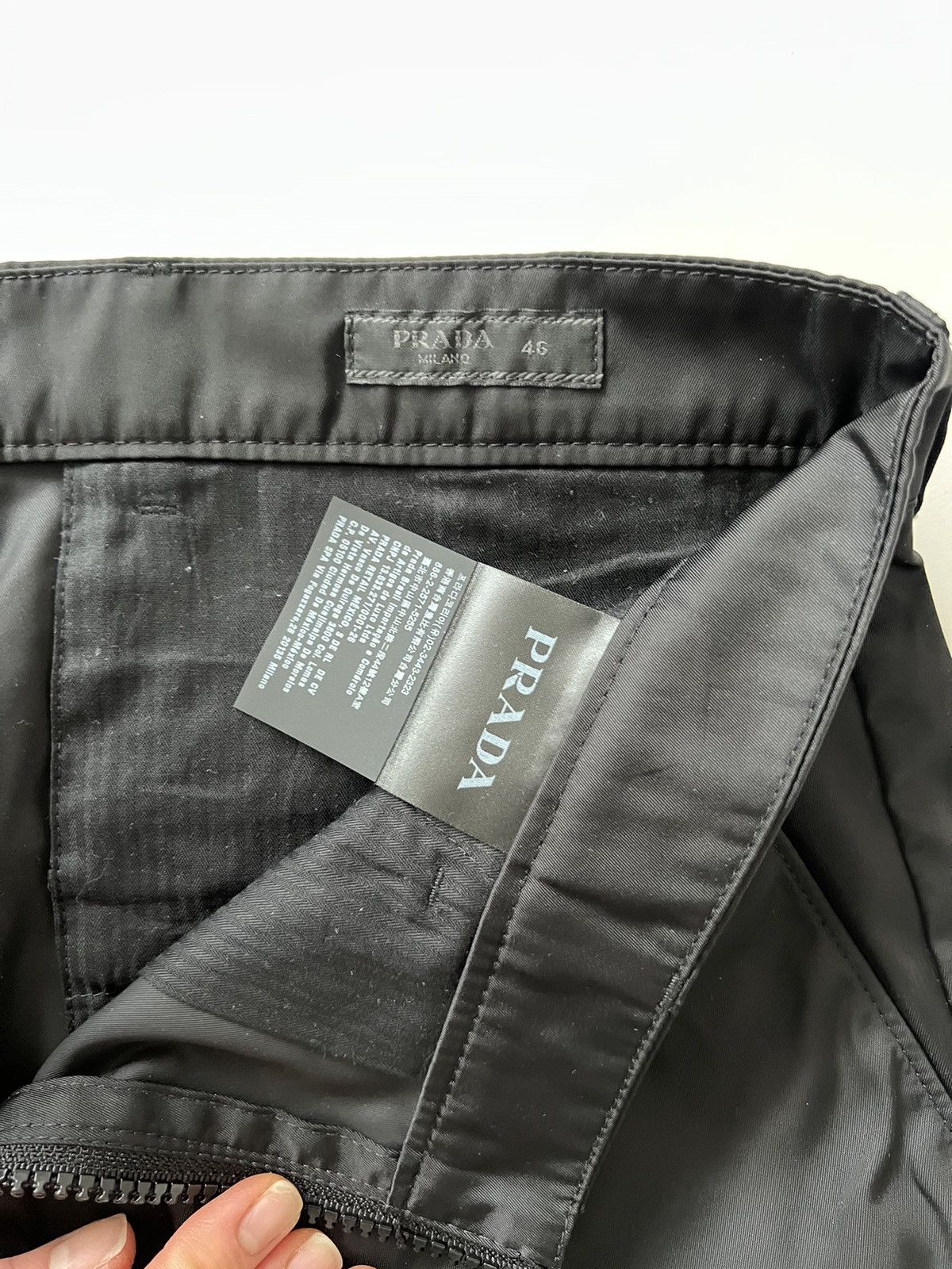 Prada Prada Gabardine Nylon Zip Detail Pants Size US 30 / EU 46 - 6 Thumbnail