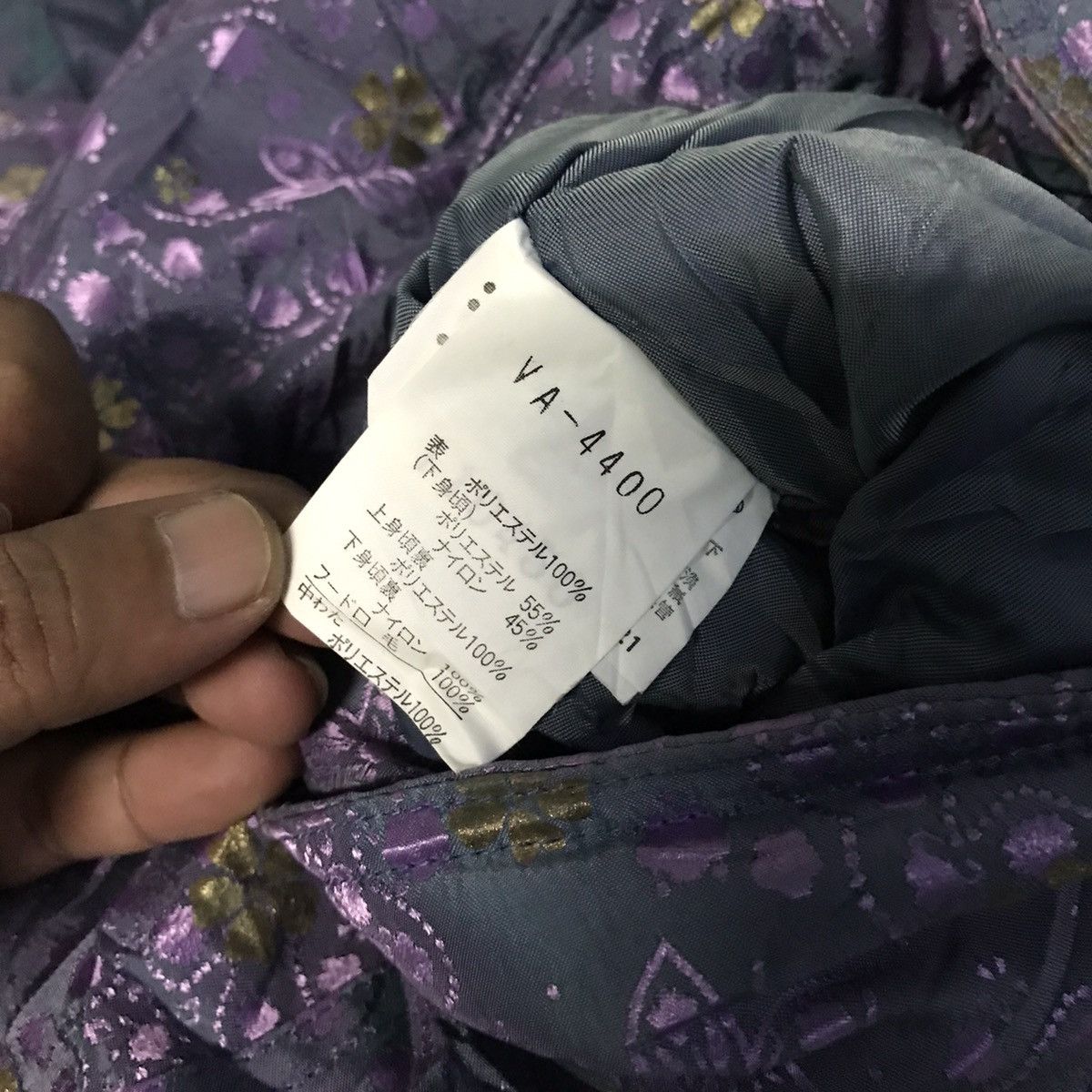 Goldwin × Japanese Brand × Vintage Vintage Ski Jumpsuit Floral Goldwin Gold Purple Coverall Size US 28 / EU 44 - 12 Thumbnail
