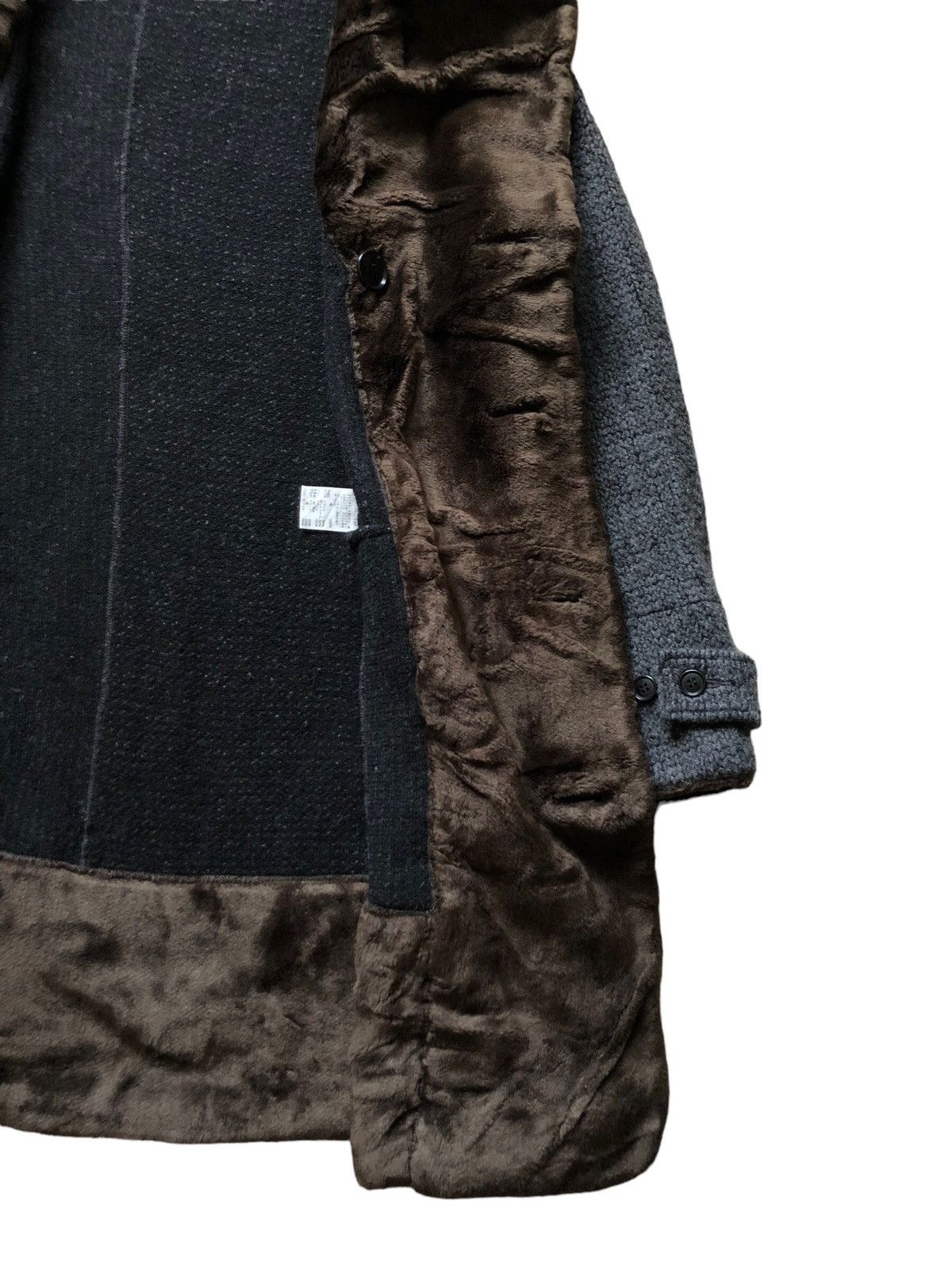 CABANE de ZUCCa 1990s Cabane De Zucca Heavy Knit Fur Collar Jacket Size US M / EU 48-50 / 2 - 6 Thumbnail