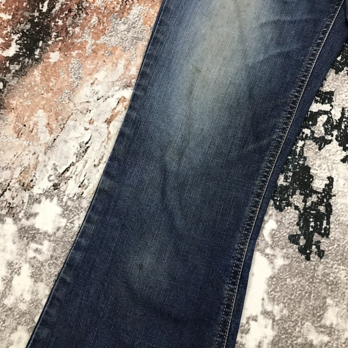 Edwin × Japanese Brand × Vintage Vintage Edwin White Tag Dirty Design Flare Jeans Size 29" - 9 Thumbnail