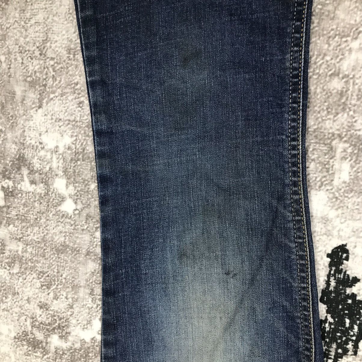 Edwin × Japanese Brand × Vintage Vintage Edwin White Tag Dirty Design Flare Jeans Size 29" - 10 Thumbnail