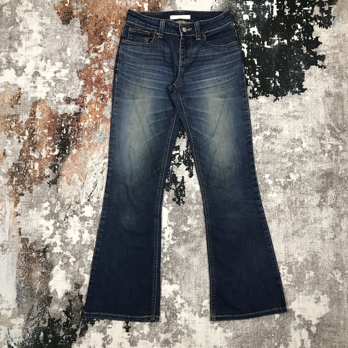 Edwin × Japanese Brand × Vintage Vintage Edwin White Tag Dirty Design Flare Jeans Size 29" - 5 Thumbnail