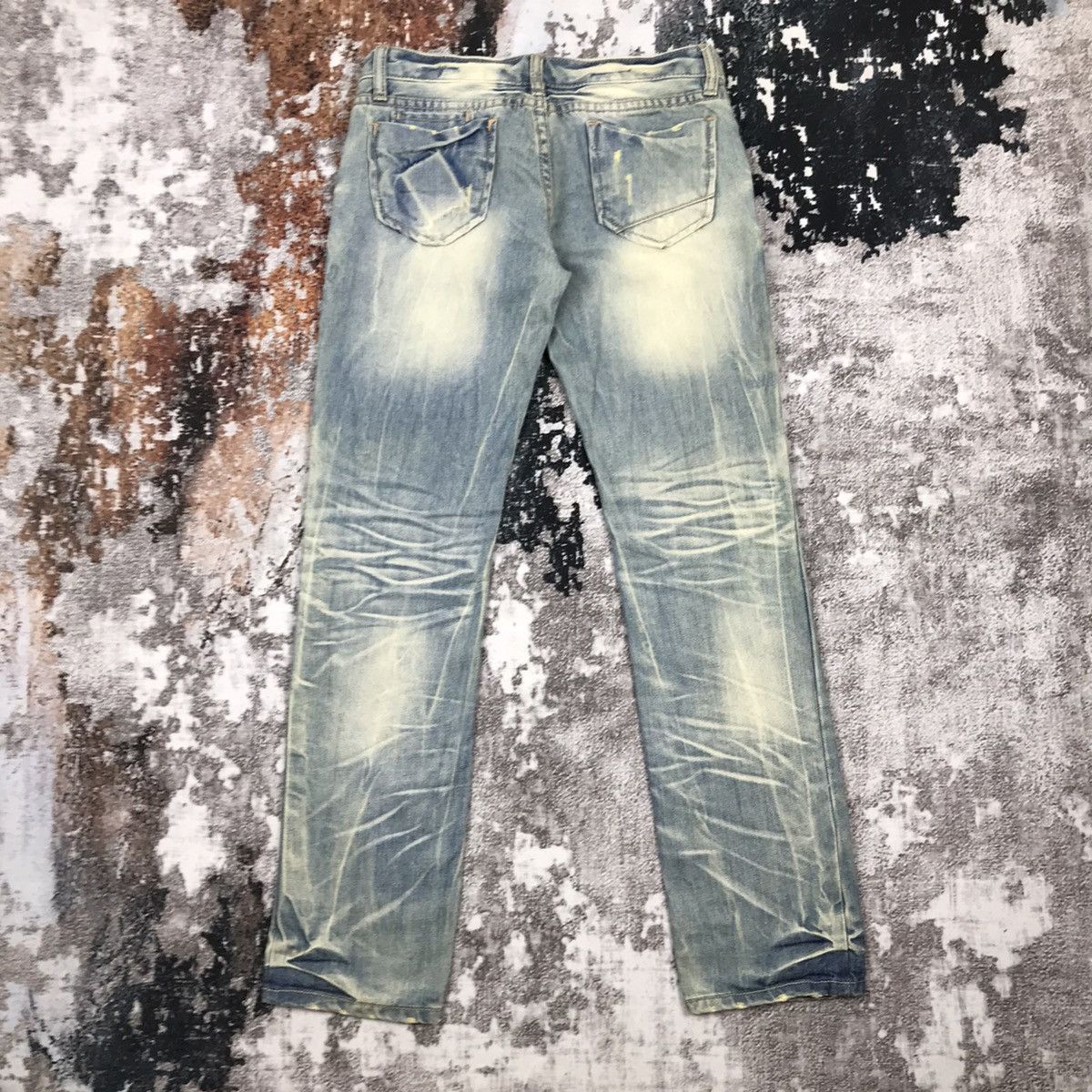 Japanese Brand × Vintage Vintage Japanese Aft Jeans Dirty Design Slim Straight Jeans Size 28" / US 6 / IT 42 - 8 Thumbnail