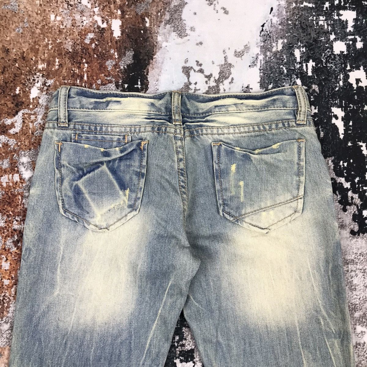 Japanese Brand × Vintage Vintage Japanese Aft Jeans Dirty Design Slim Straight Jeans Size 28" / US 6 / IT 42 - 10 Thumbnail
